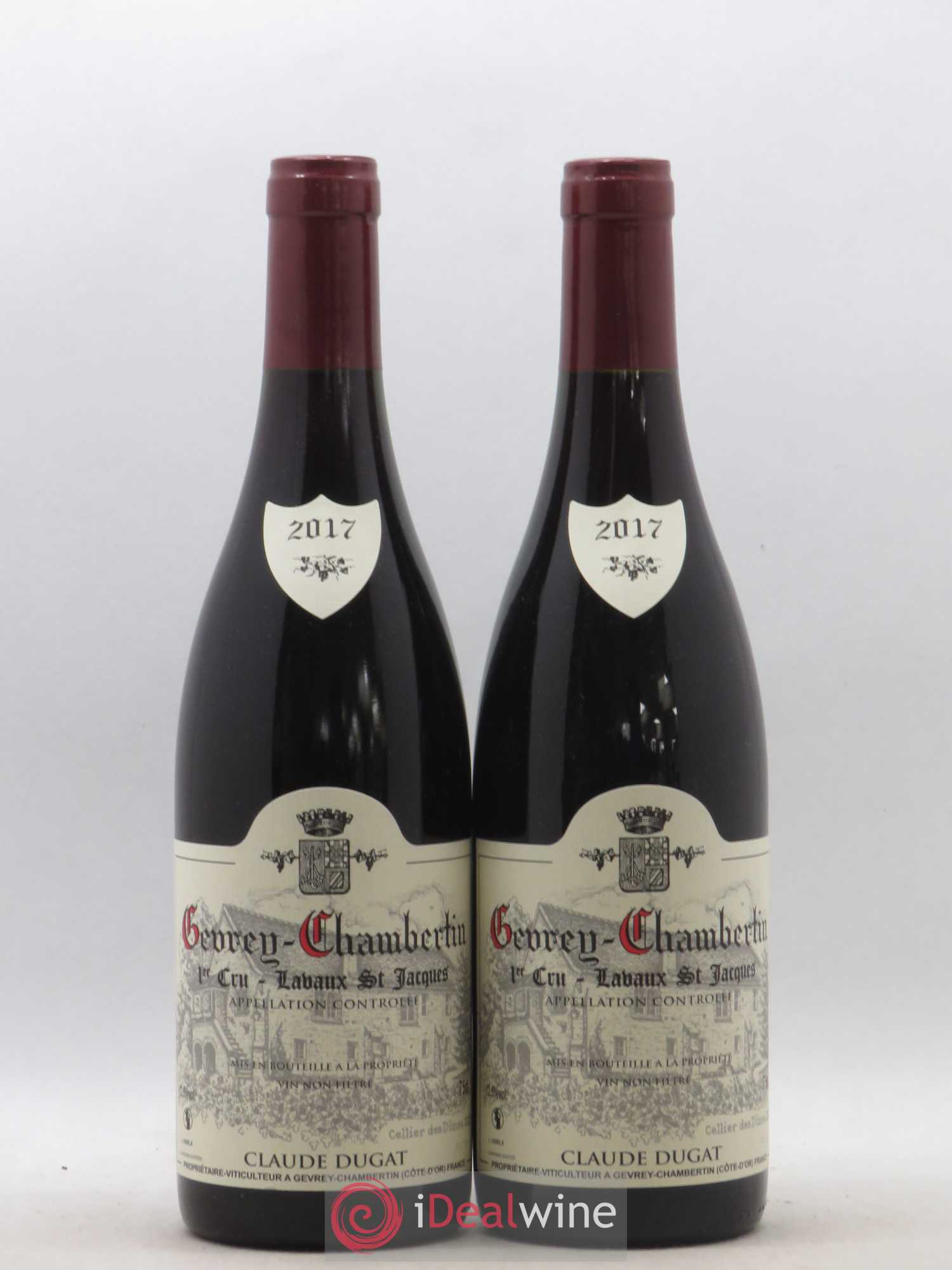 Gevrey-Chambertin 1er Cru Lavaux Saint-Jacques Claude Dugat 2017 - Lot de 2 bouteilles - 0