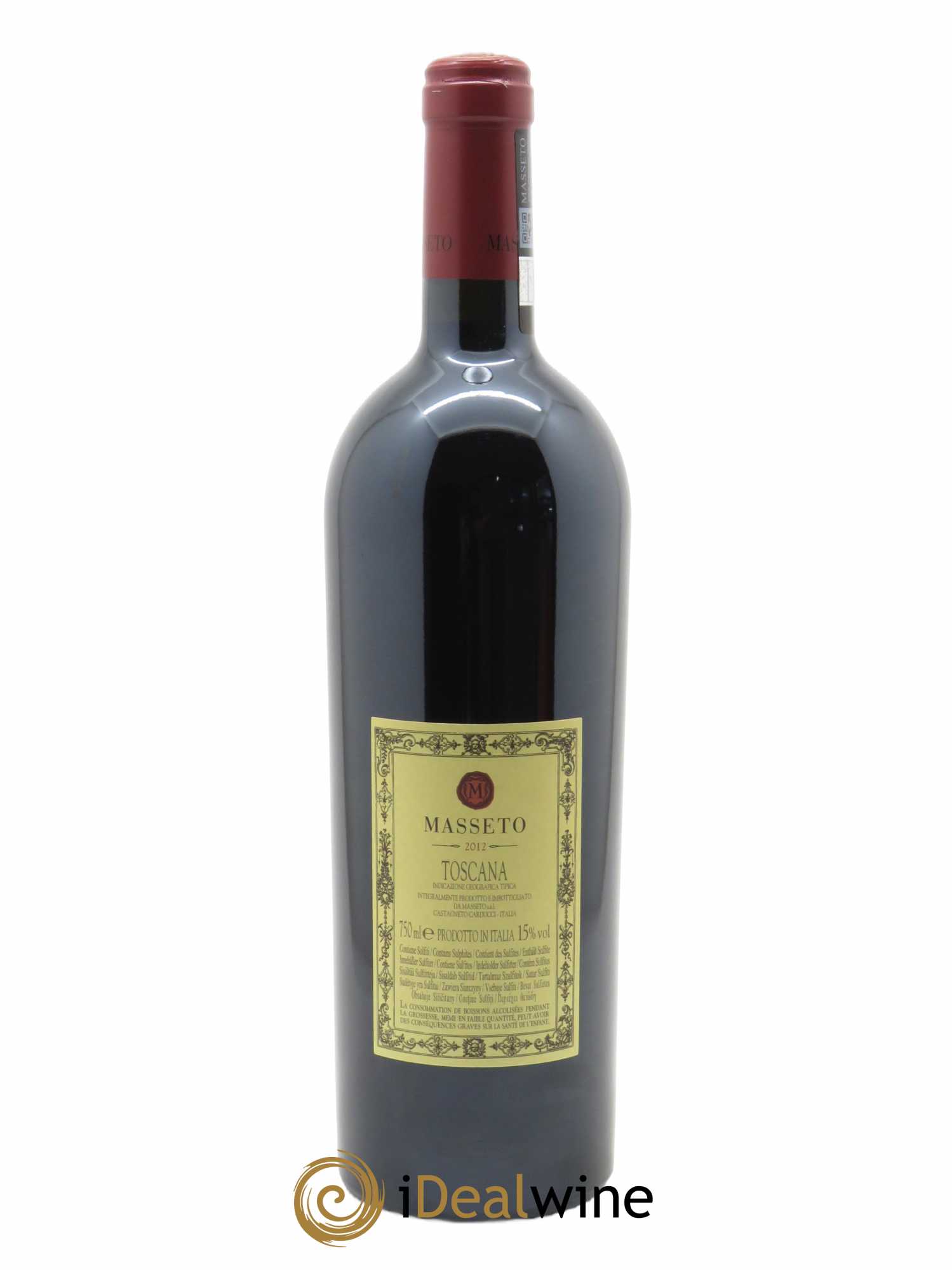 Toscana IGT Tenuta Dell'Ornellaia Masseto Frescobaldi (OWC if 3 bts) 2012 - Lot of 1 bottle - 1