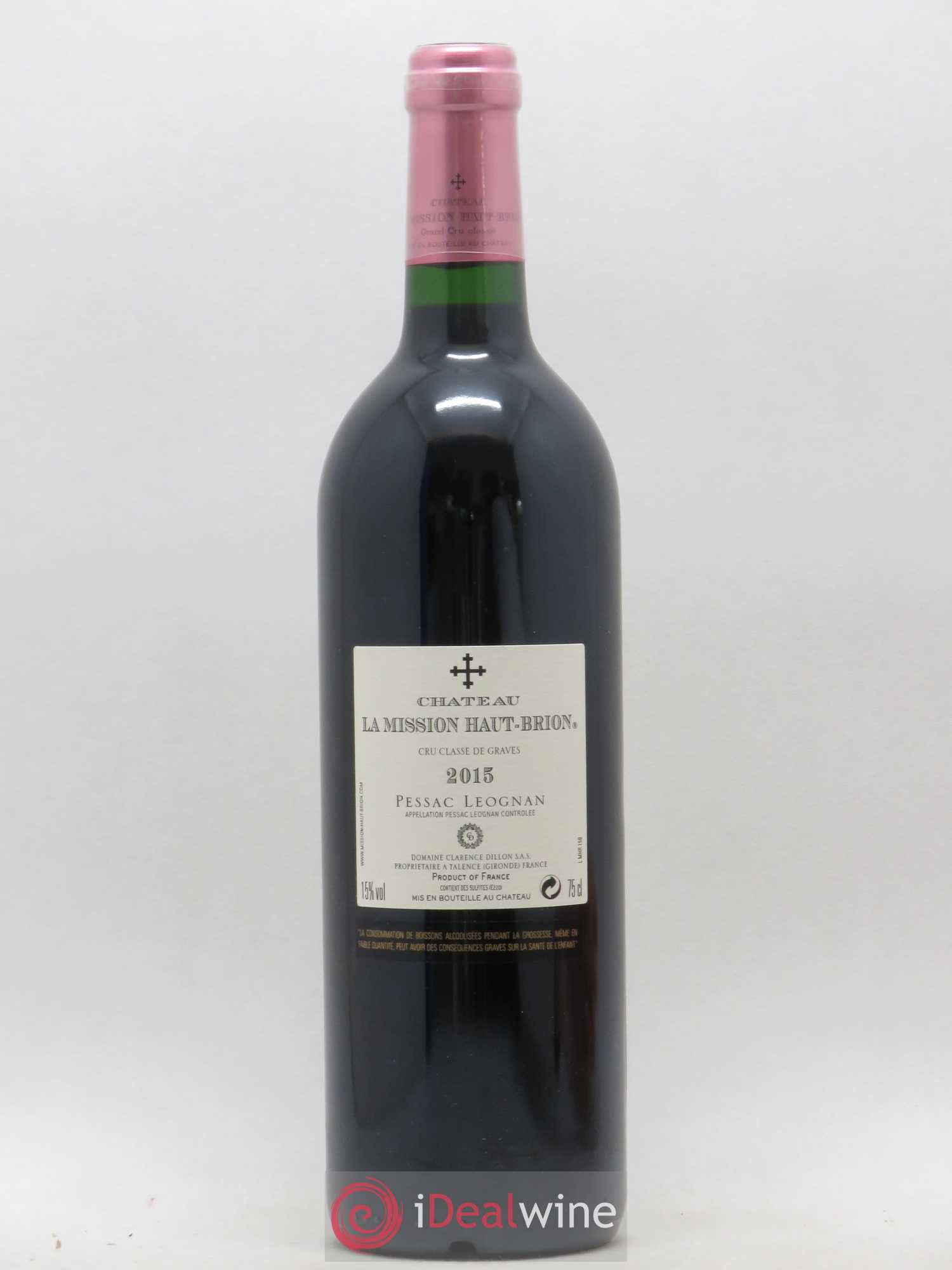 Château la Mission Haut-Brion Cru Classé de Graves 2015 - Lot de 1 bouteille - 1