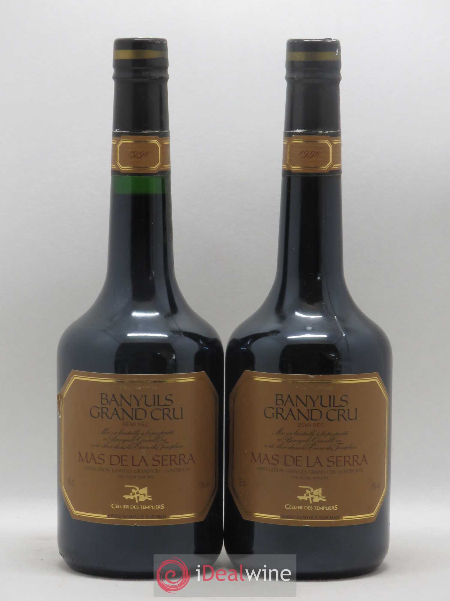 Banyuls Grand Cru Mas de La Serra Cellier des Templiers Demi Sec 1996 - Lot de 2 bouteilles - 0