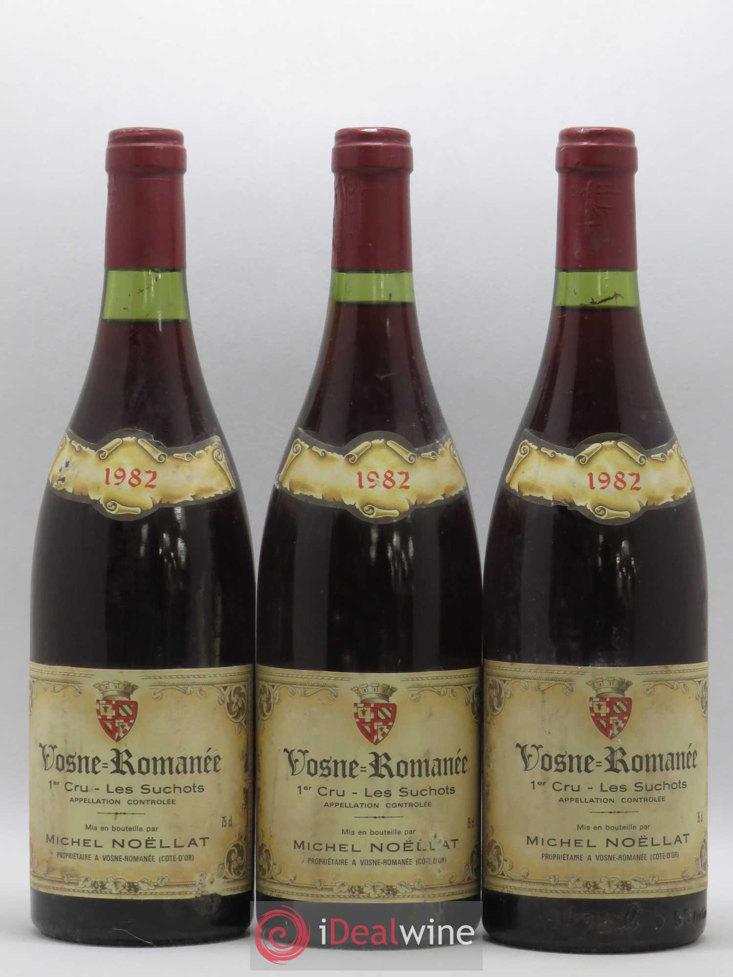 Vosne-Romanée 1er Cru Les Suchots Michel Noëllat et Fils (Domaine) 1982 - Lot of 3 bottles - 0