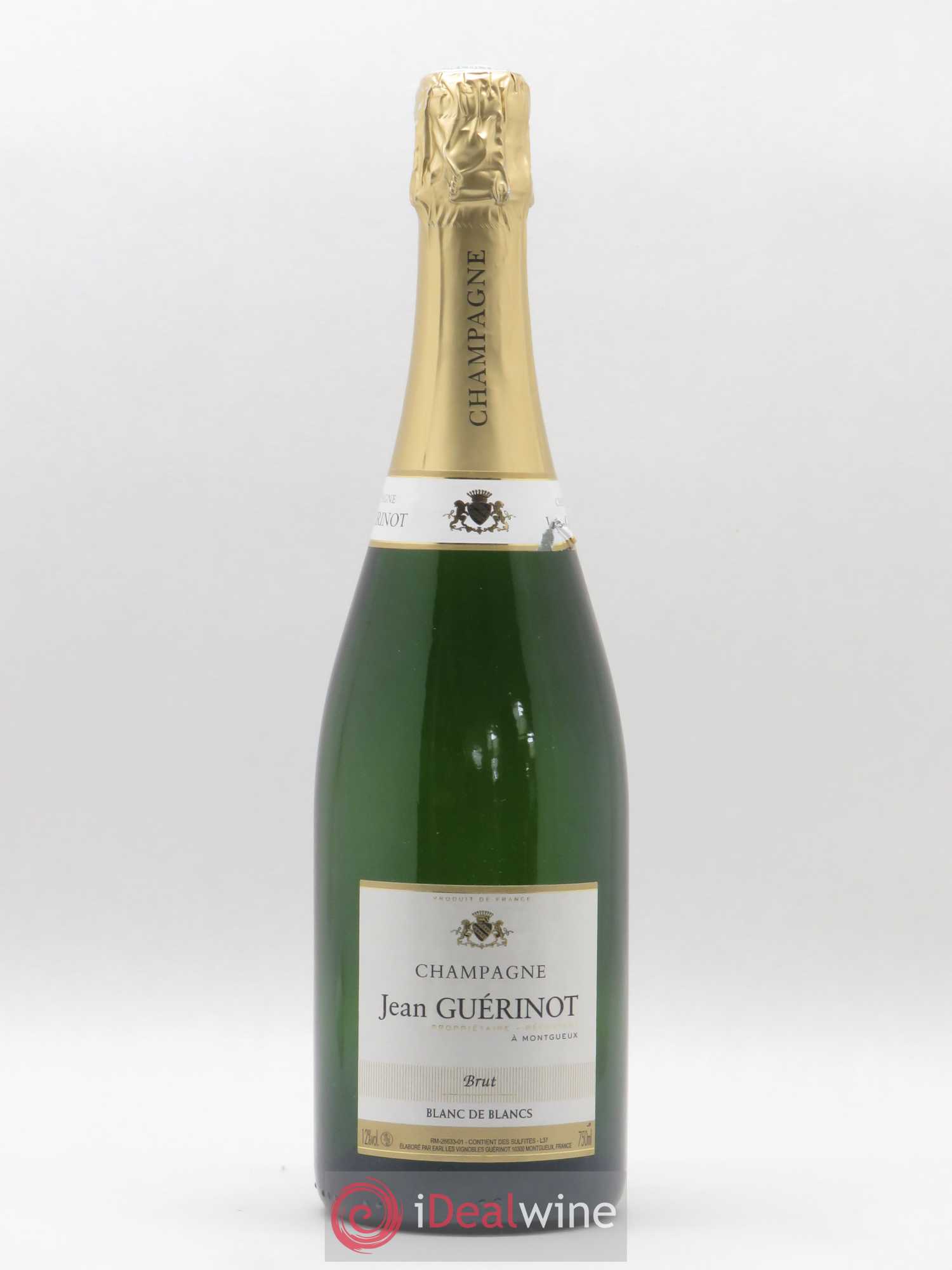 Champagne jean Guerinot Blanc de Blancs Brut - Lot de 1 bouteille - 0