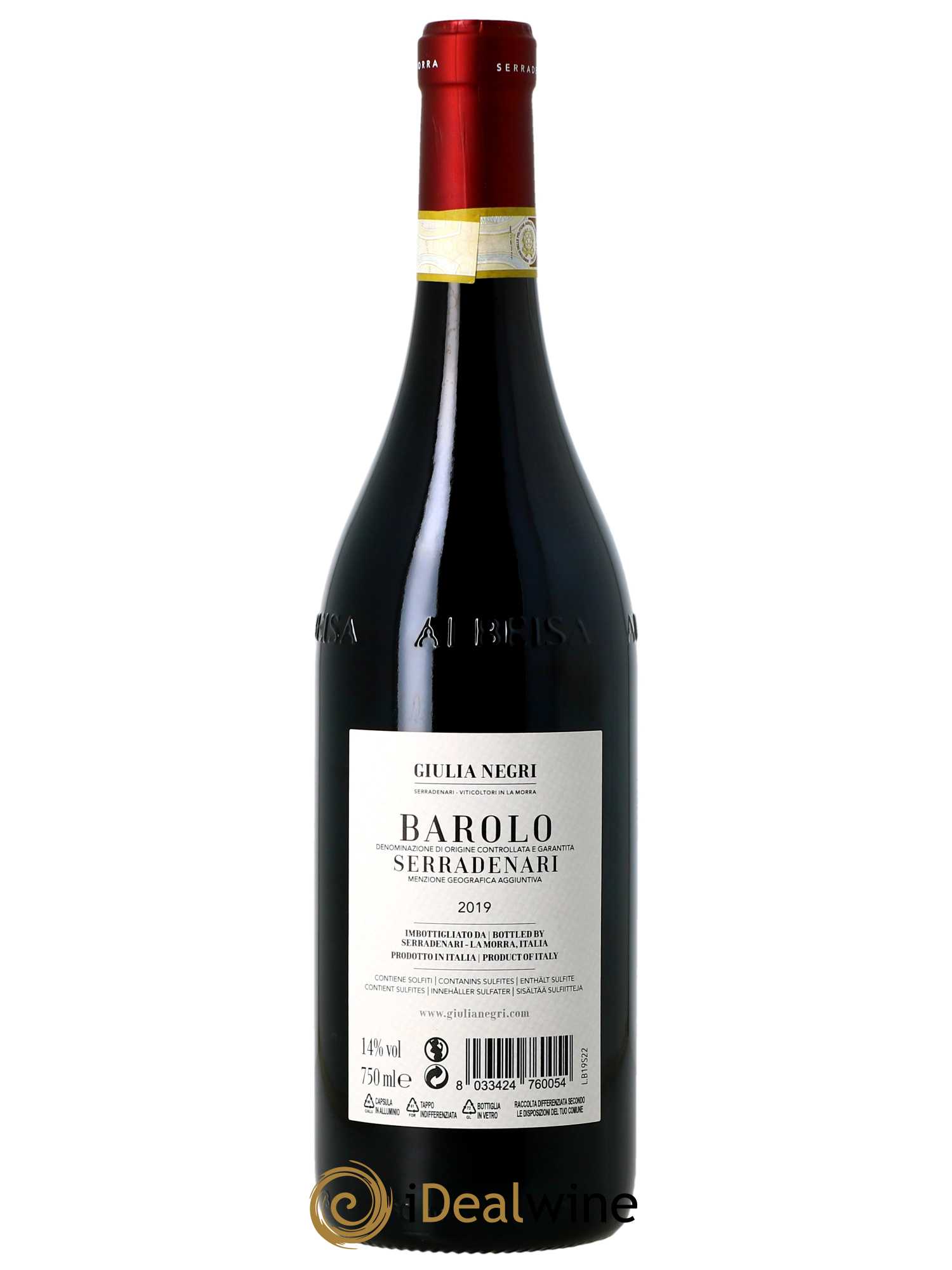 Barolo DOCG Giulia Negri Serradenari 2019 - Lot de 1 bouteille - 1