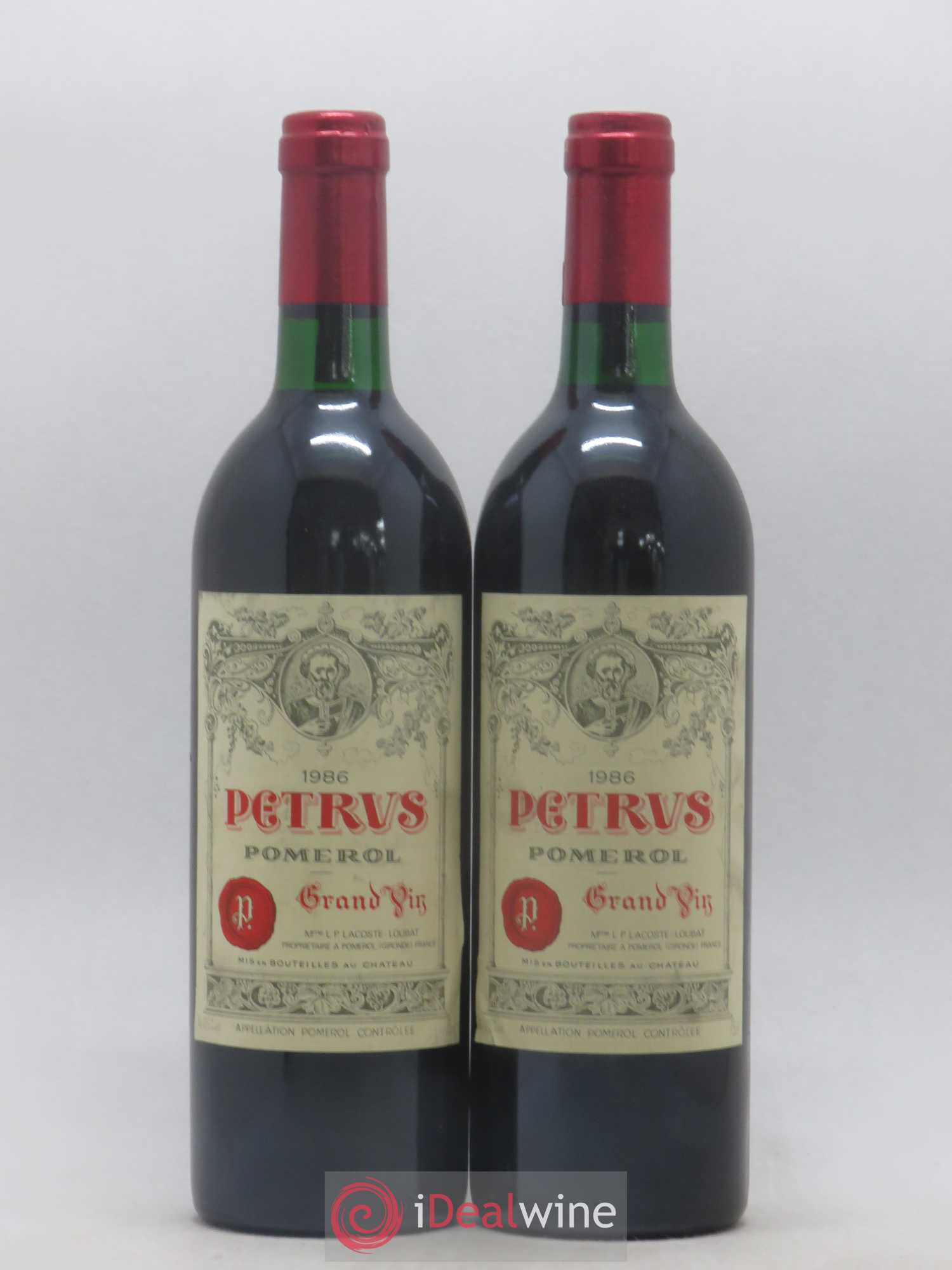 Petrus 1986 - Lot de 2 bouteilles - 0