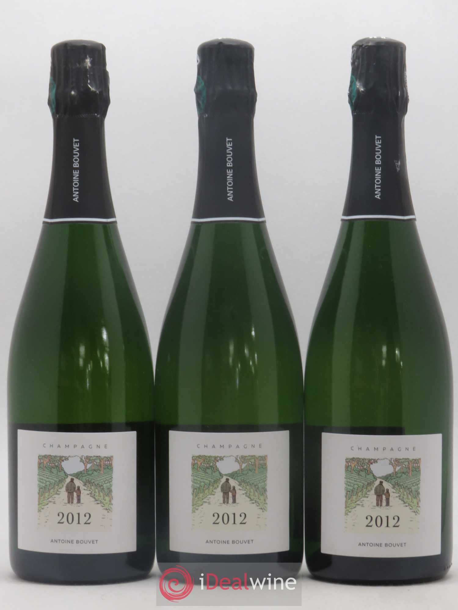 Champagne Antoine Bouvet Extra Brut 2012 - Lot de 3 bouteilles - 0