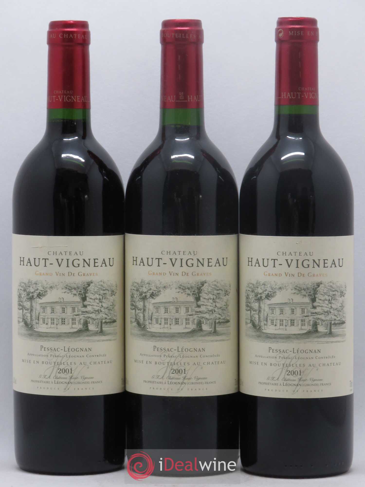 Pessac-Léognan Château Haut Vigneau (sans prix de réserve) 2001 - Lot de 6 bouteilles - 2