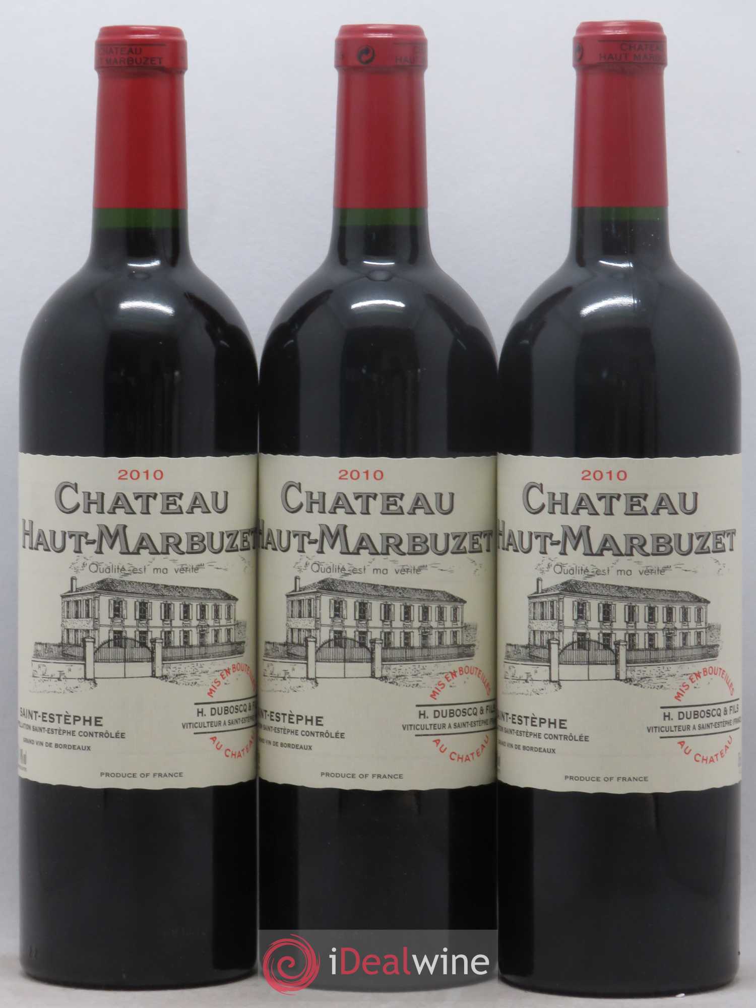 Château Haut Marbuzet 2010 - Lot of 12 bottles - 1