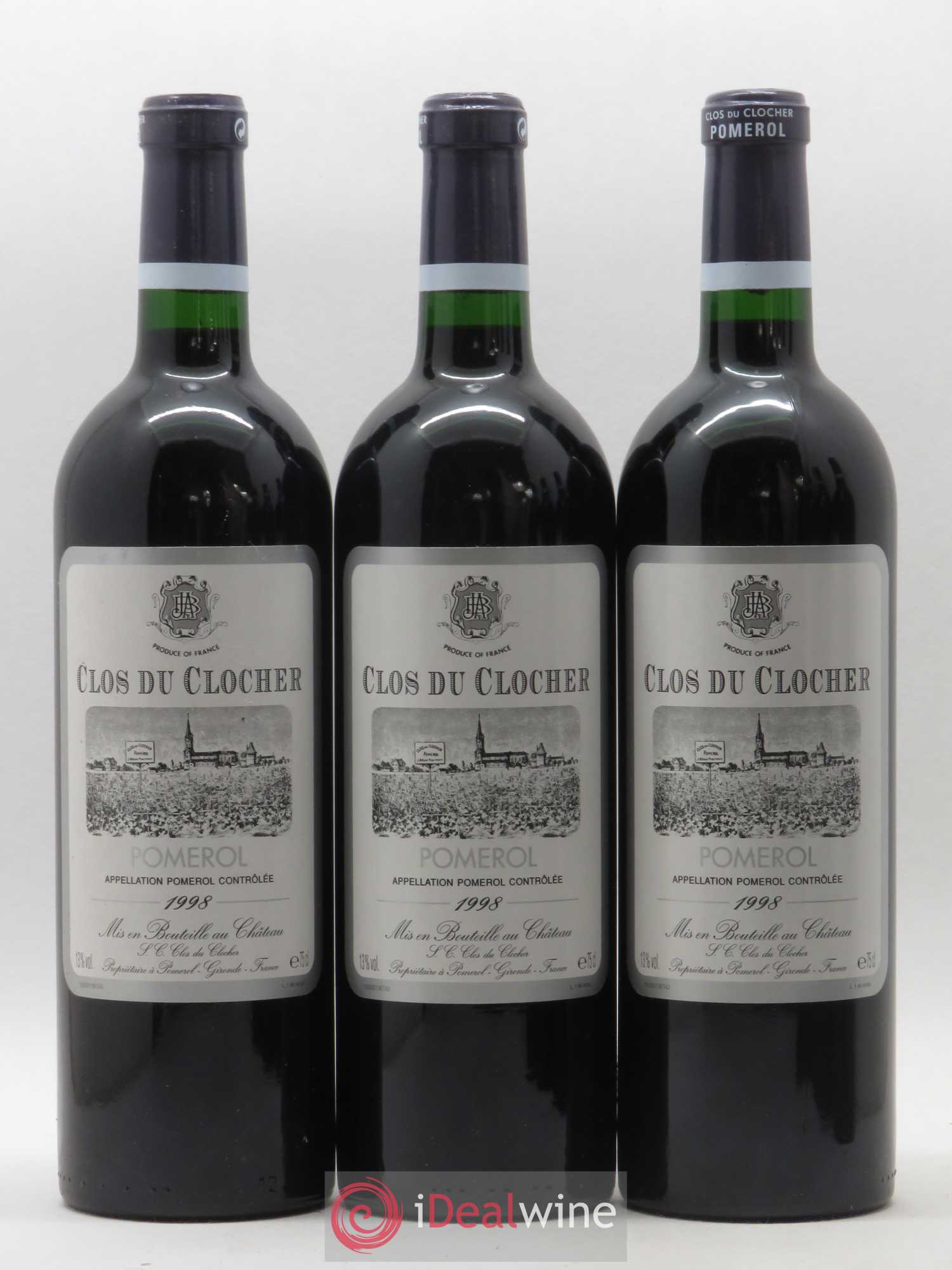 Clos du Clocher 1998 - Lot de 6 bouteilles - 1