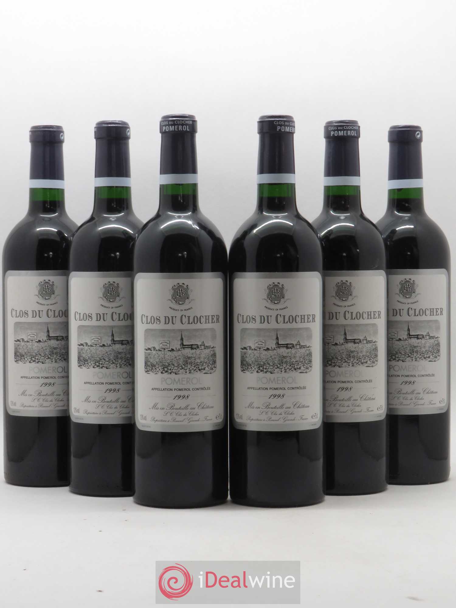 Clos du Clocher 1998 - Lot de 6 bouteilles - 0