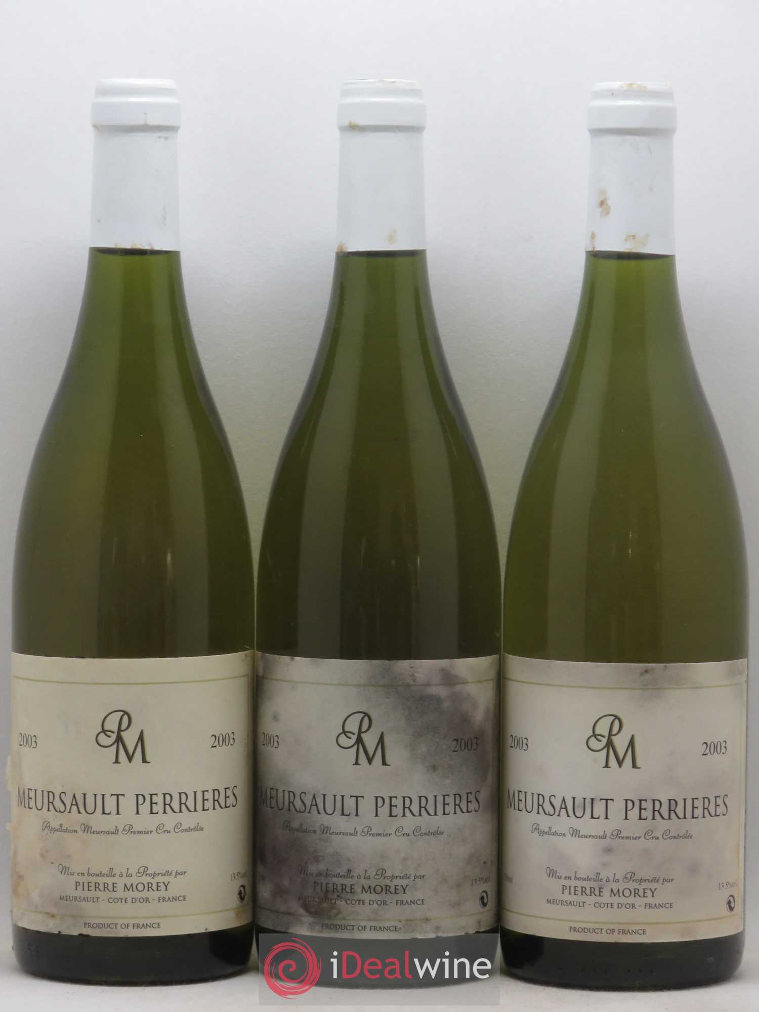 Meursault 1er Cru Perrières Pierre Morey (Domaine) 2003 - Lot de 3 bouteilles - 0