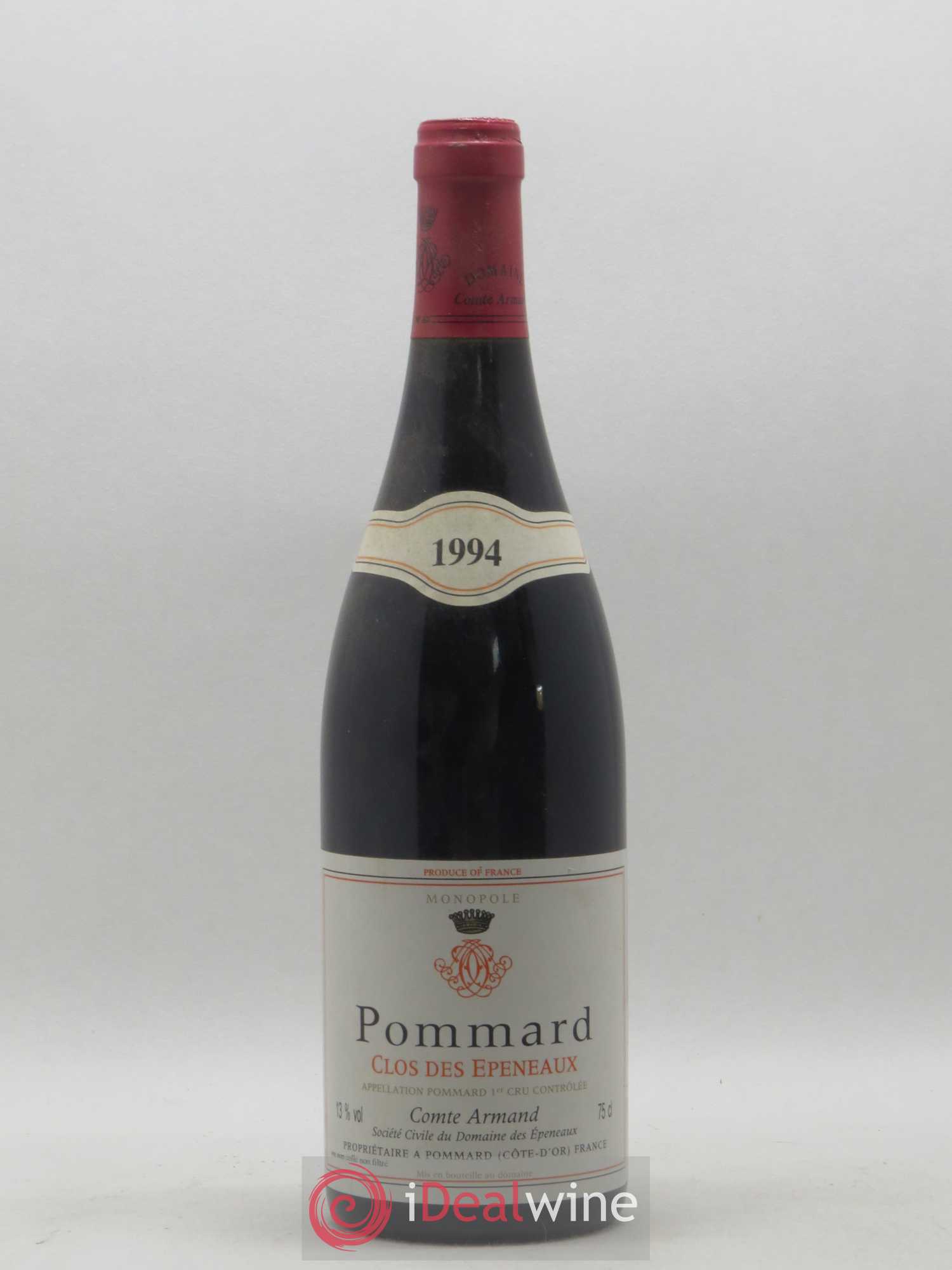 Pommard 1er Cru Clos des Epeneaux Comte Armand 1994 - Lot of 1 bottle - 0