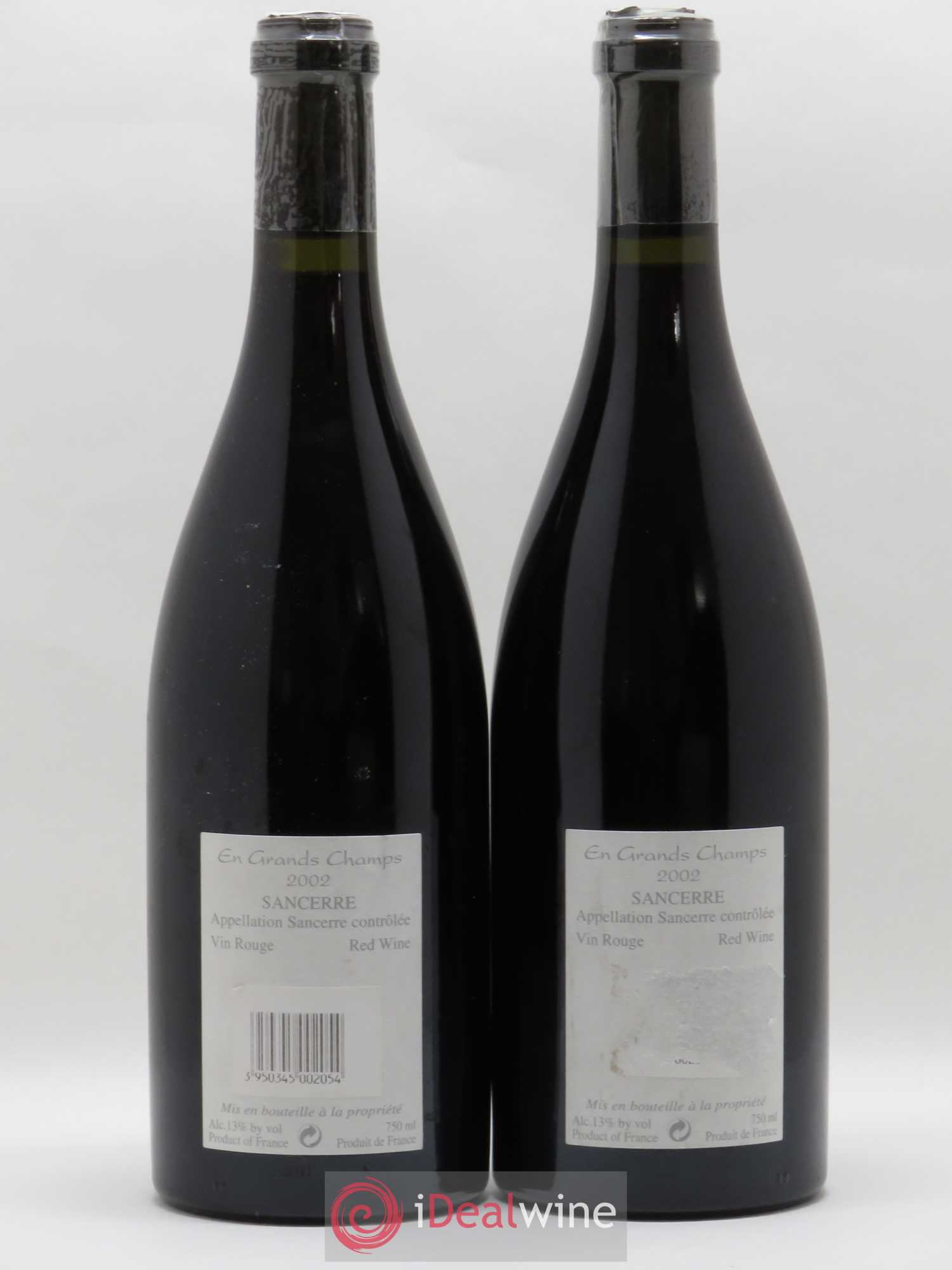 Sancerre En Grands Champs Alphonse Mellot  (sans prix de réserve) 2002 - Lot de 2 bouteilles - 1