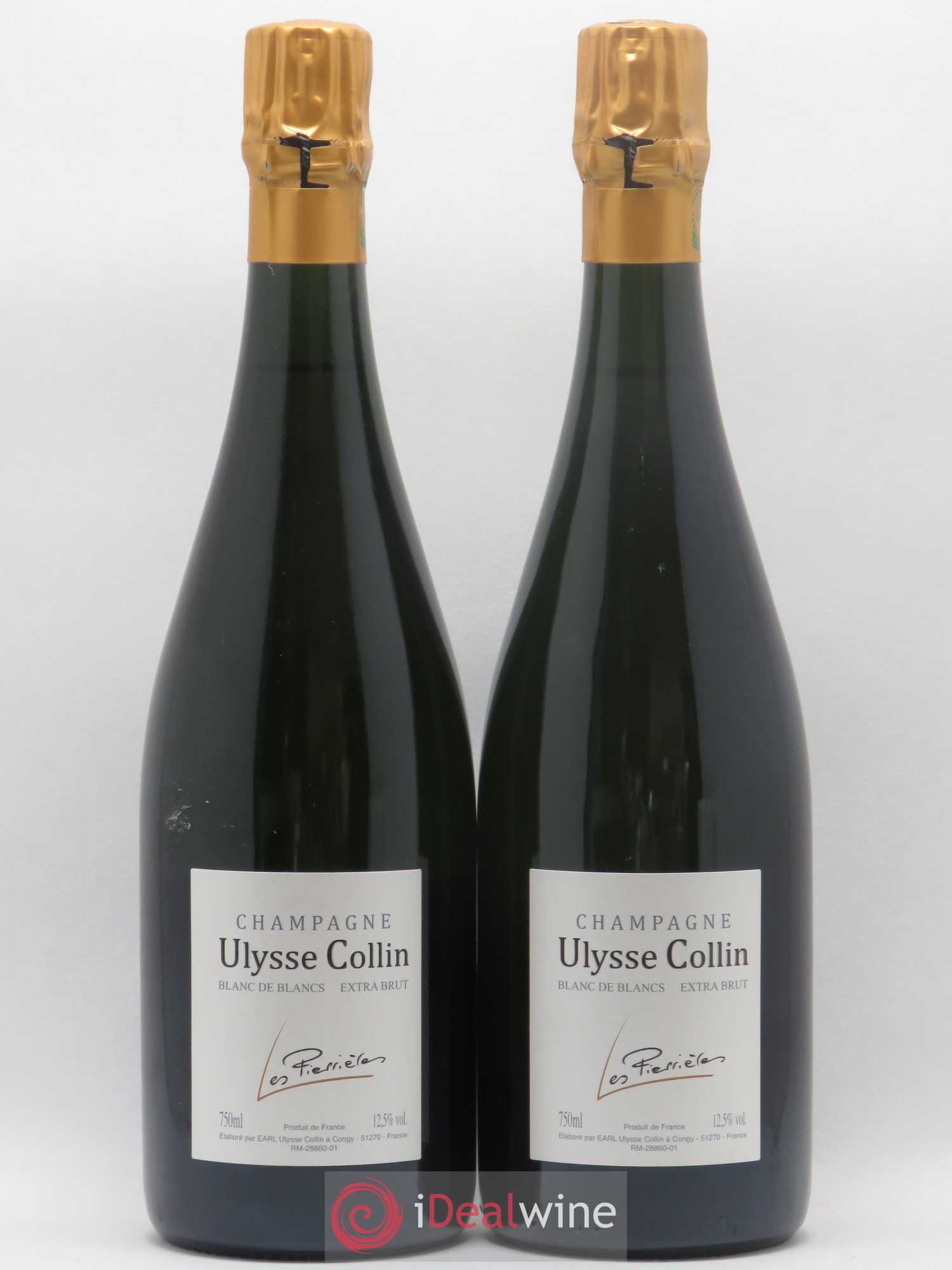 Blancs de Blancs Extra Brut Les Pierrières Ulysse Collin - Lot de 2 bouteilles - 0