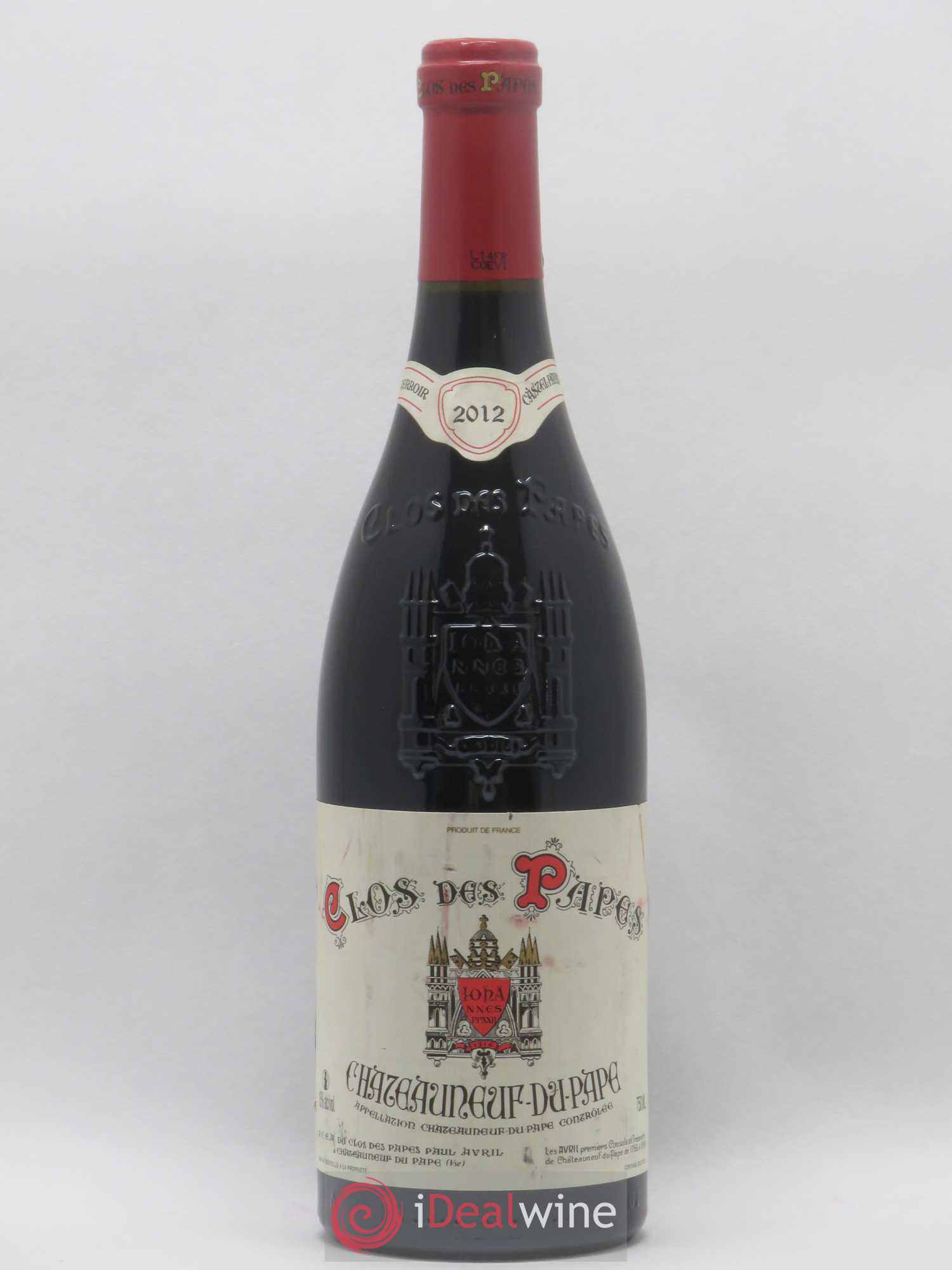 Châteauneuf-du-Pape Clos des Papes - Paul Avril 2012 - Lot de 1 bouteille - 0