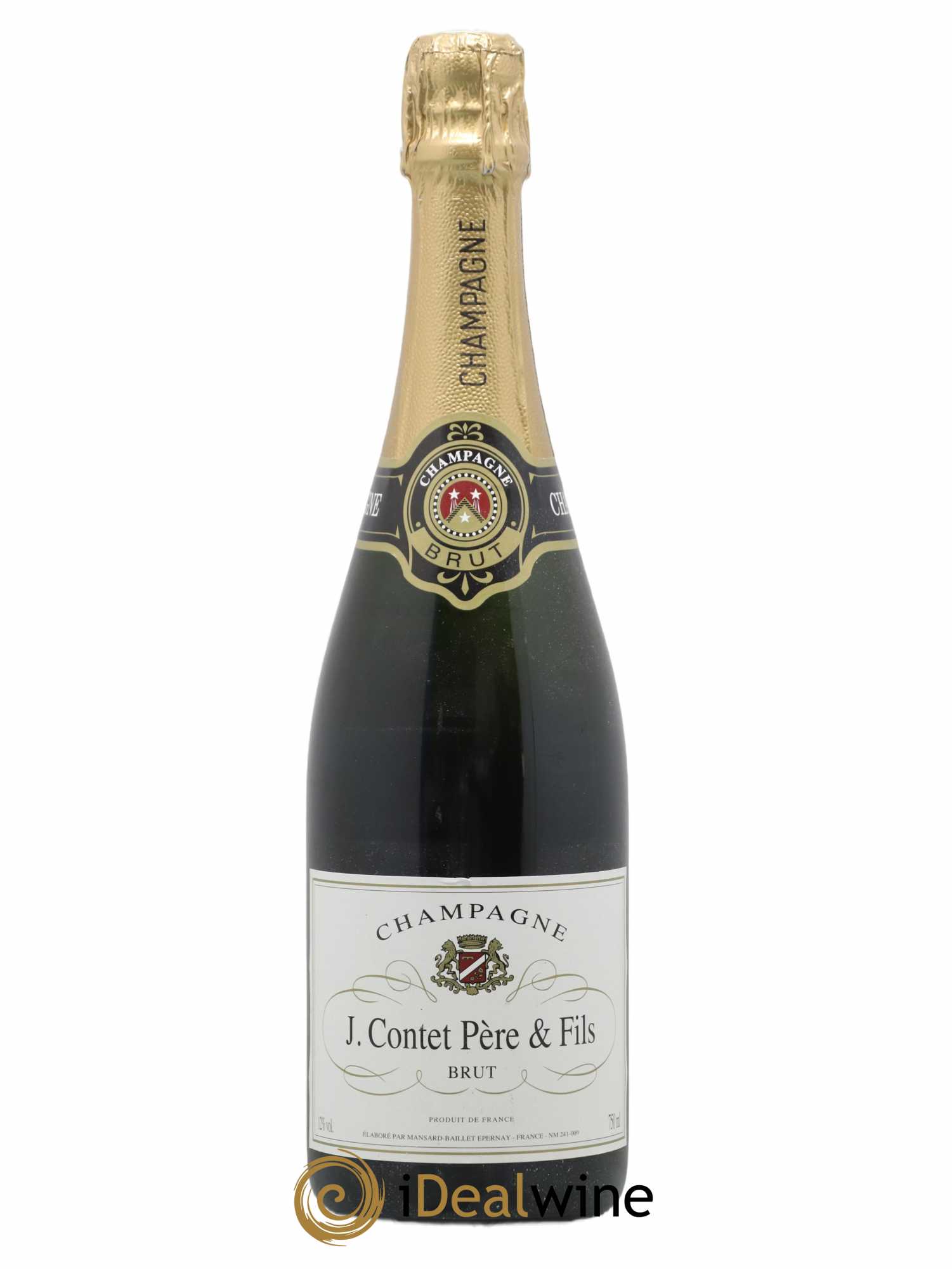 Champagne Contet Père et Fils Brut Mansard - Lot of 1 bottle - 0