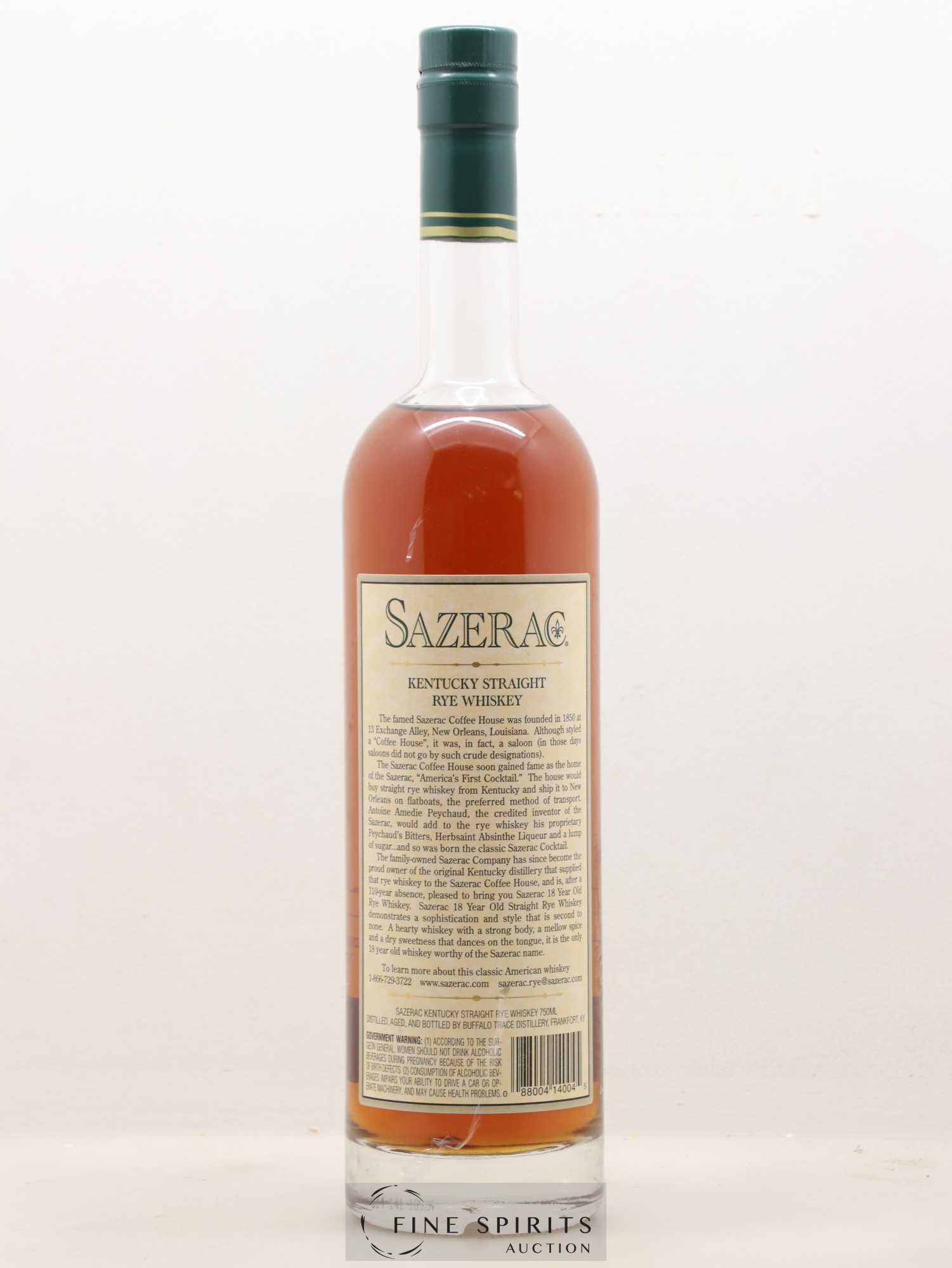 Sazerac 18 years Of. Antique Collection bottled Spring 2014 - Lot of 1 bottle - 1