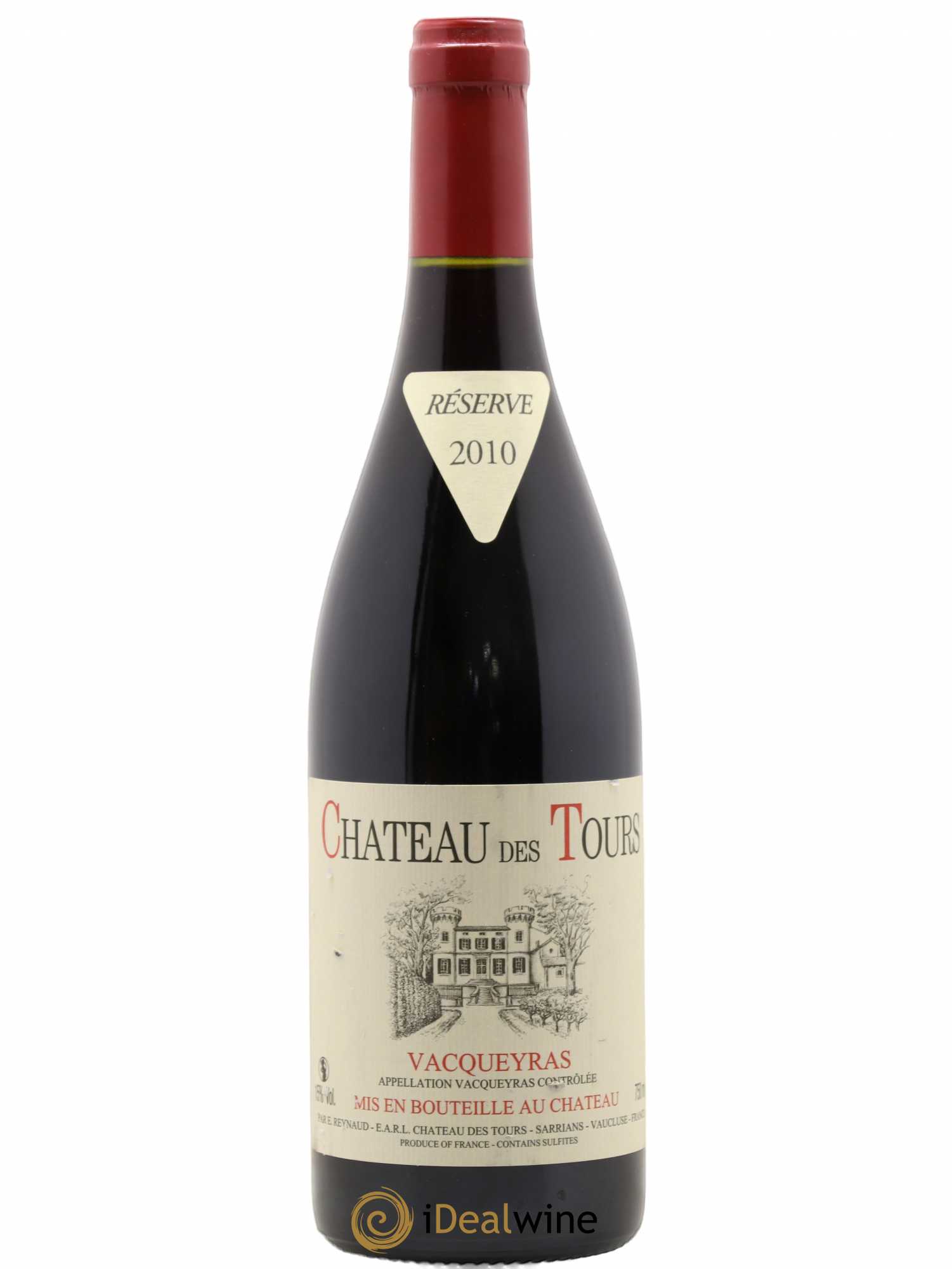 Vacqueyras Château des Tours Emmanuel Reynaud 2010 - Lot de 1 bouteille - 0