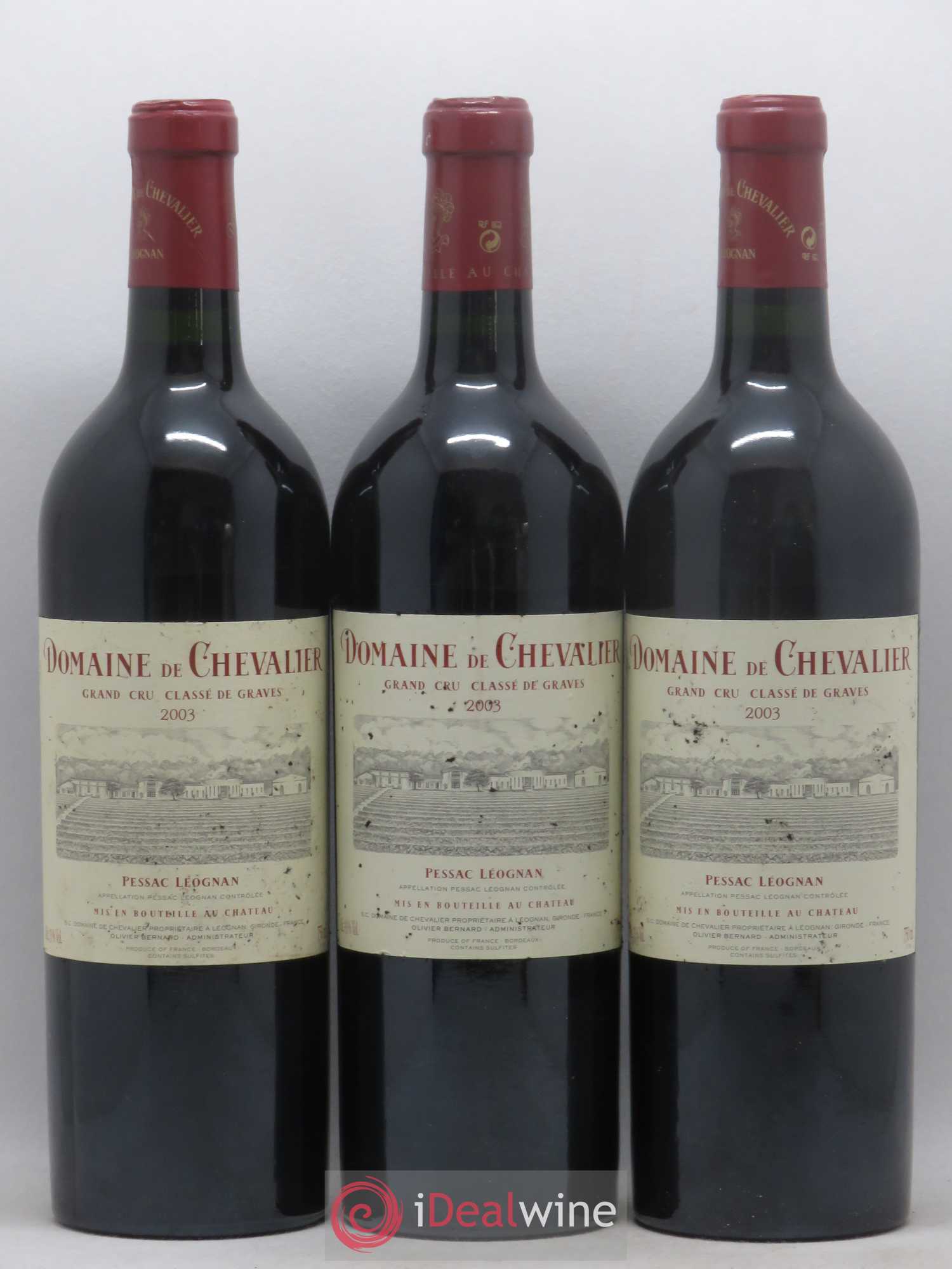 Domaine de Chevalier Cru Classé de Graves 2003 - Lot of 3 bottles - 0