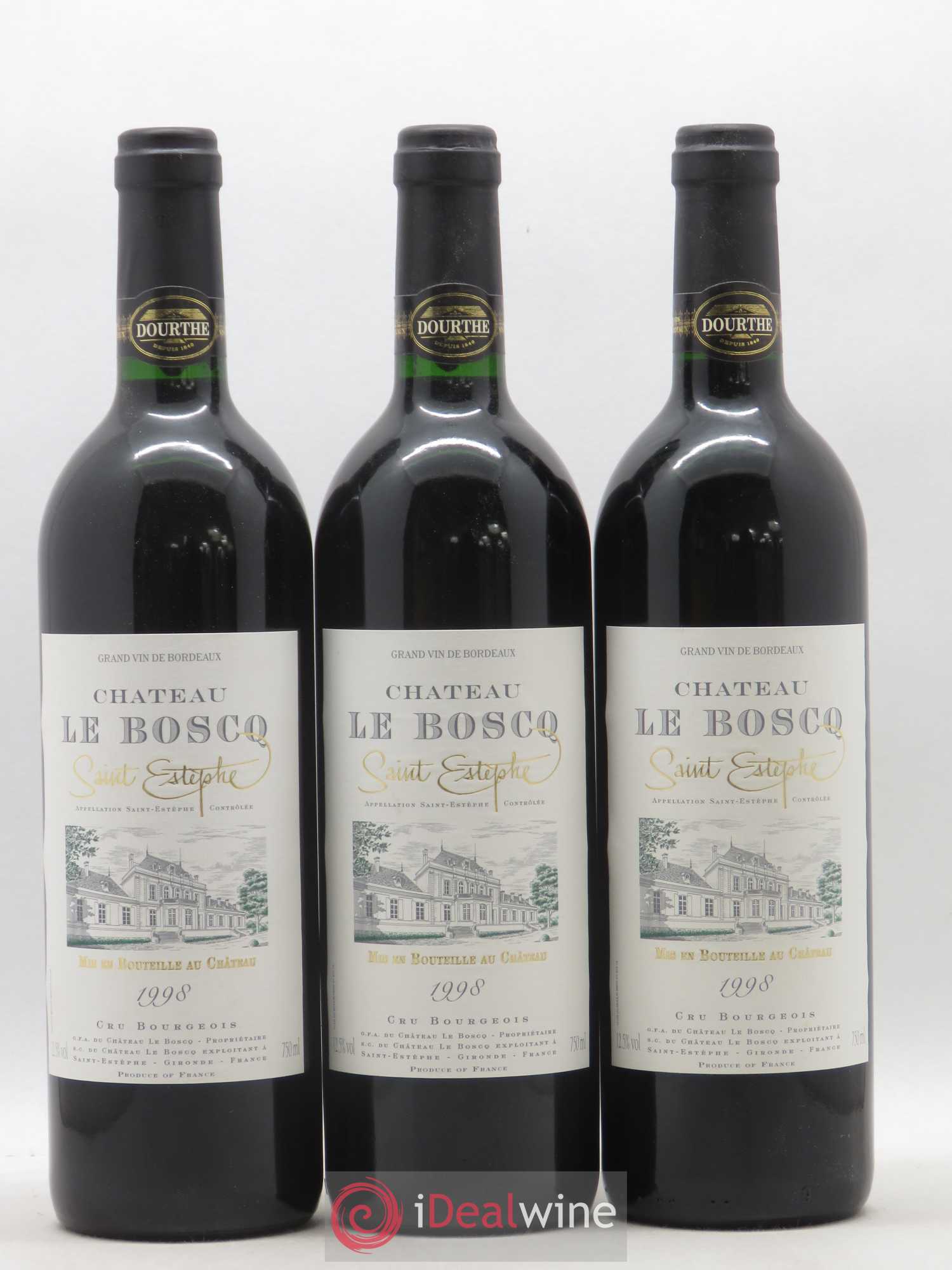 Château le Boscq Cru Bourgeois 1998 - Lot de 12 bouteilles - 1