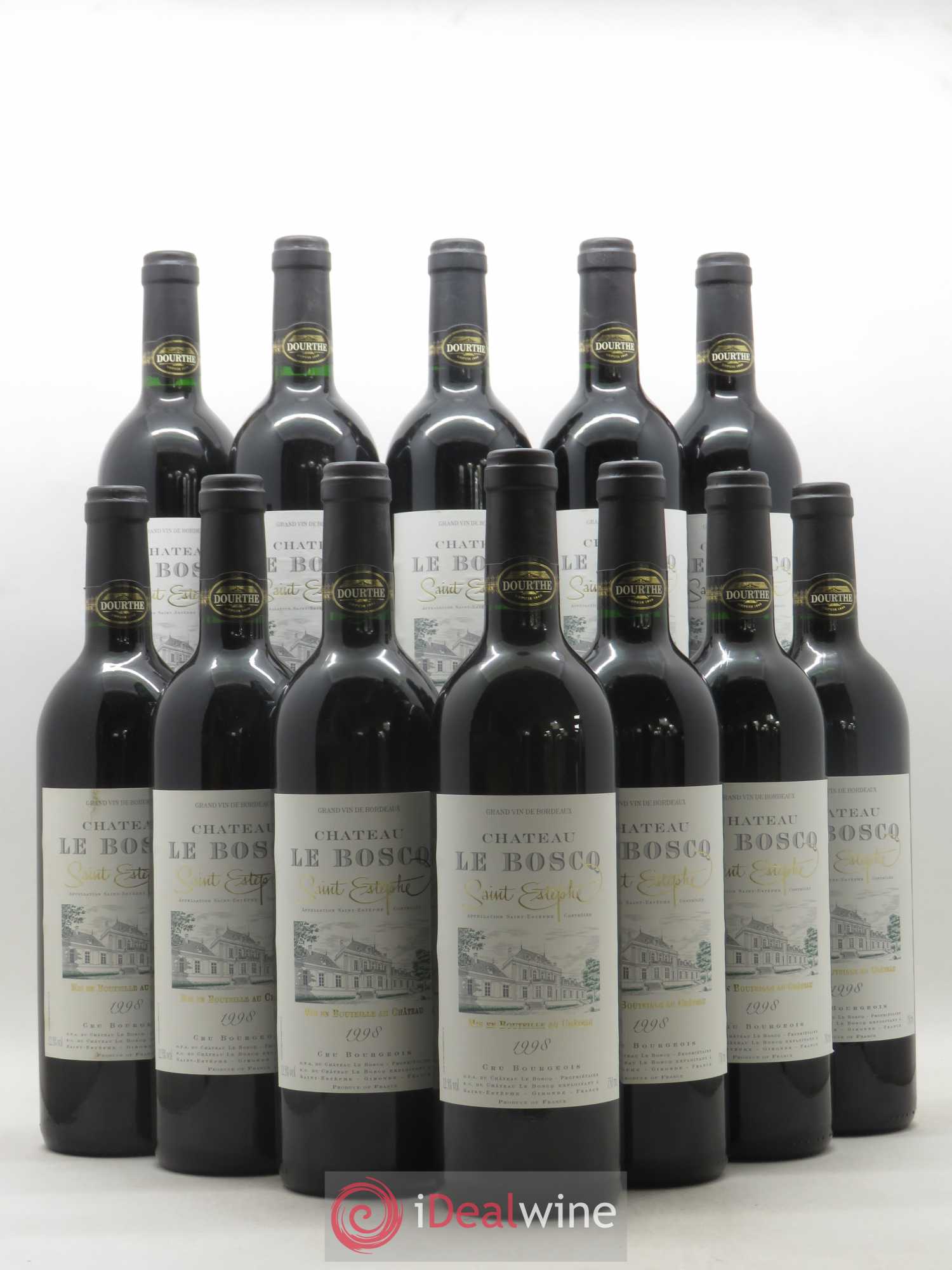 Château le Boscq Cru Bourgeois 1998 - Lot de 12 bouteilles - 0