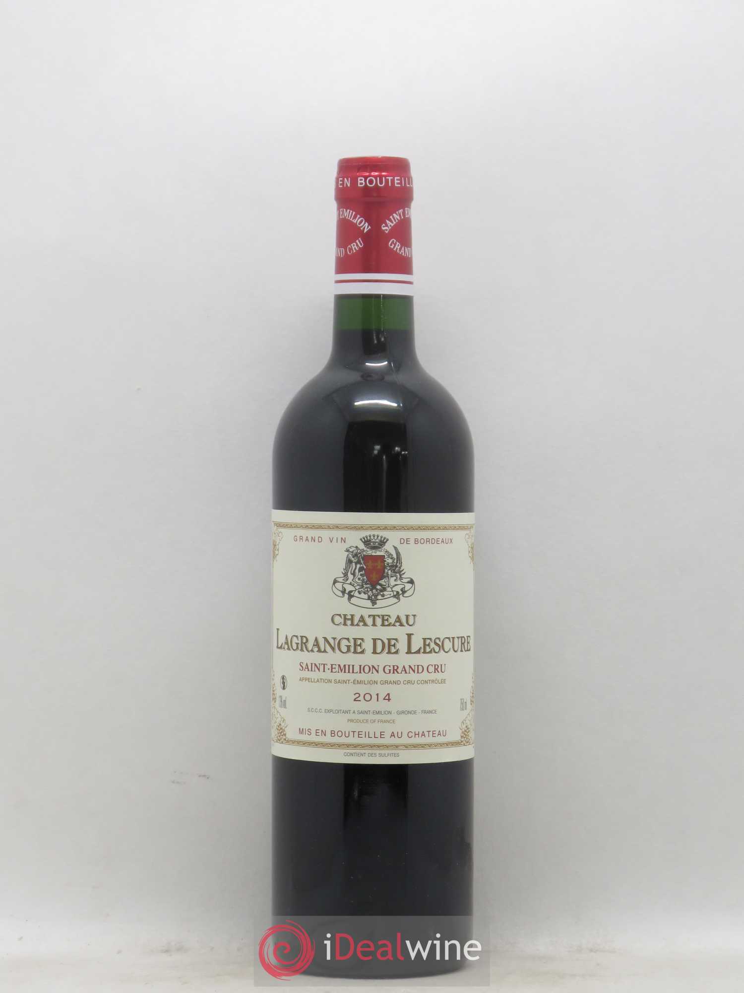 Saint-Émilion Grand Cru Château Lagrange de Lescure 2014 - Lot de 1 bouteille - 0