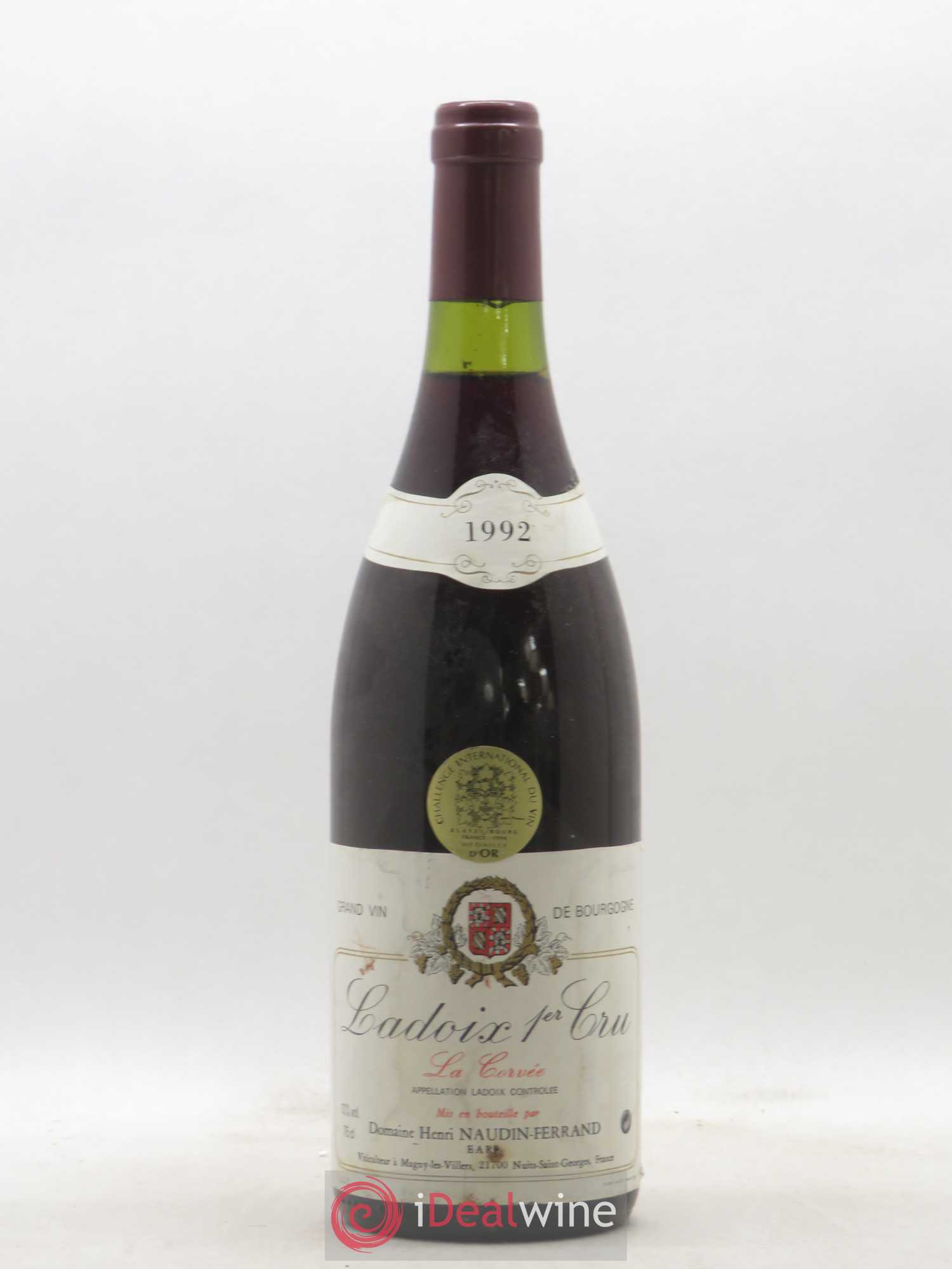 Ladoix 1er Cru La Corvée Domaine Naudin Ferrand 1992 - Lot de 1 bouteille - 0