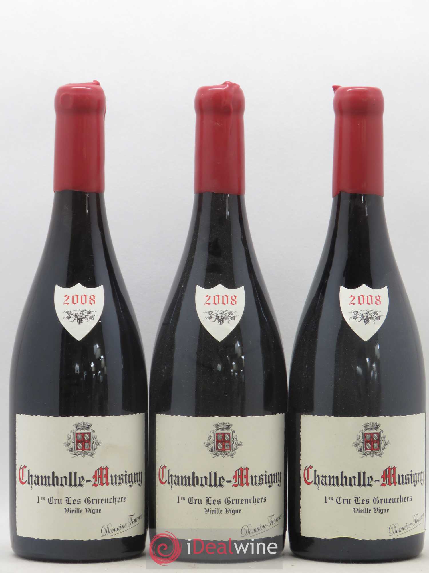 Chambolle-Musigny 1er Cru Les Gruenchers Vieille Vigne Fourrier (Domaine) 2008 - Lot of 3 bottles - 0