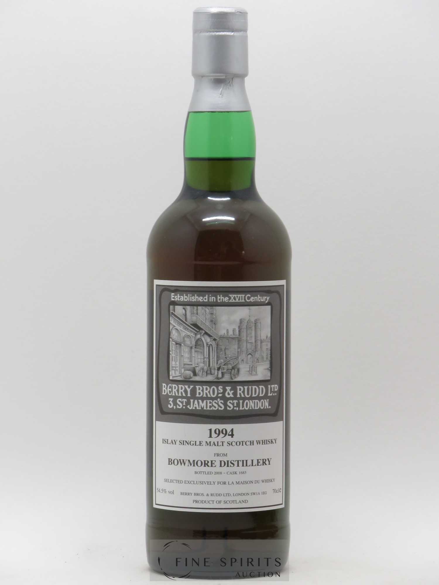 Bowmore 1994 Berry Bros & Rudd Cask 1685 - bottled 2008 LMDW - Lot de 1 bouteille - 0