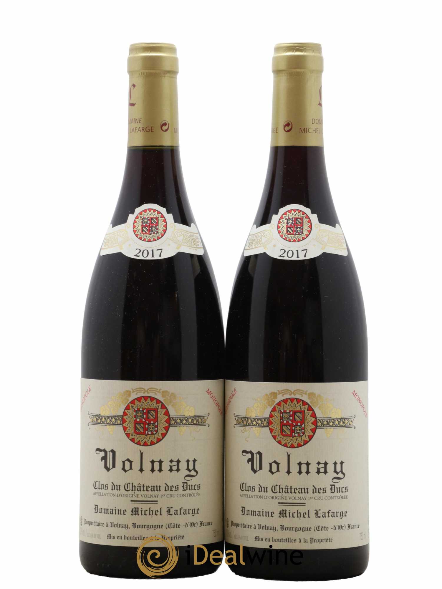 Volnay 1er Cru Clos du Château des Ducs Lafarge (Domaine) 2017 - Lot de 2 bouteilles - 0