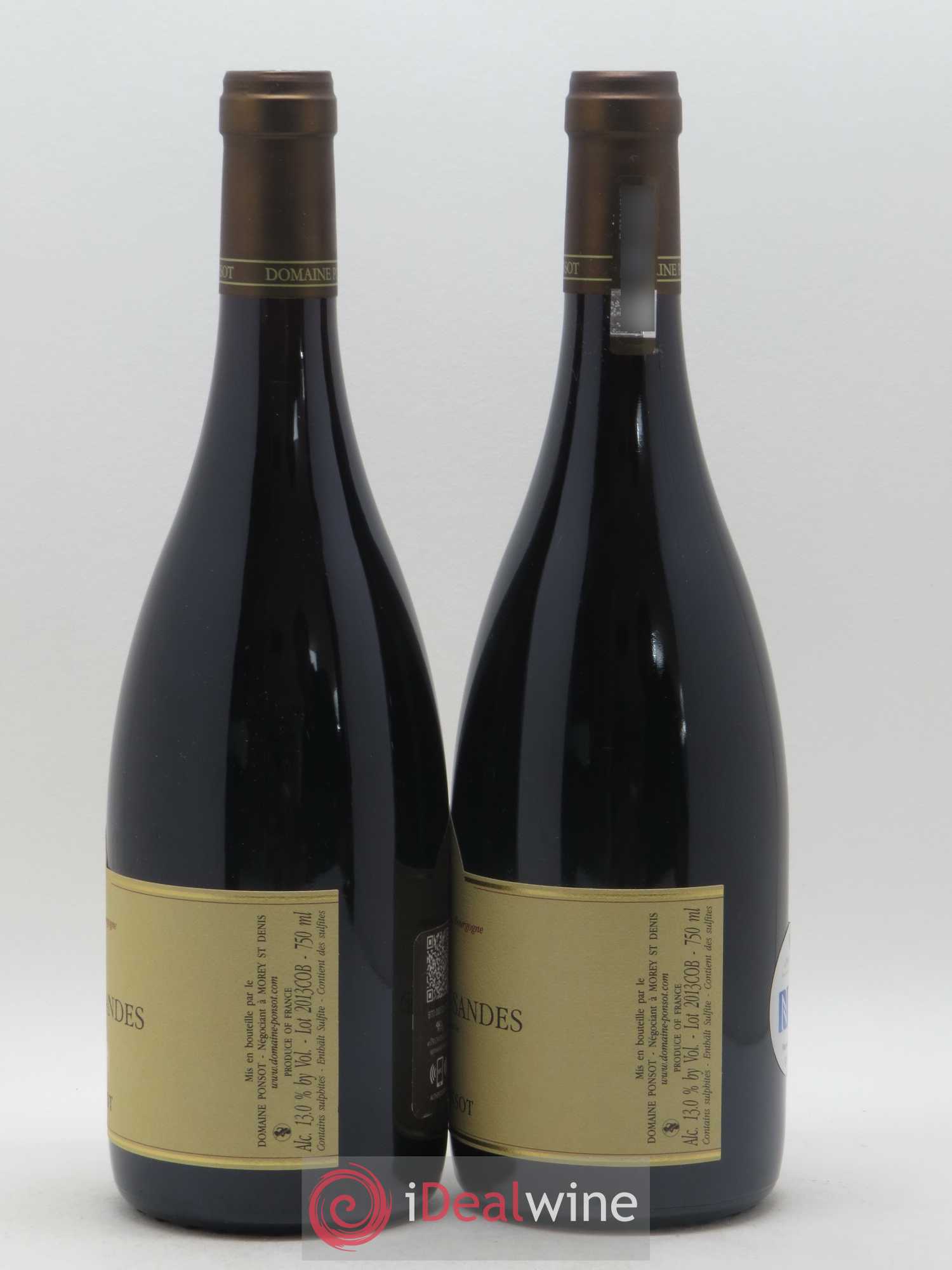 Corton Grand Cru Bressandes Ponsot (Domaine) 2013 - Lot de 2 bouteilles - 1