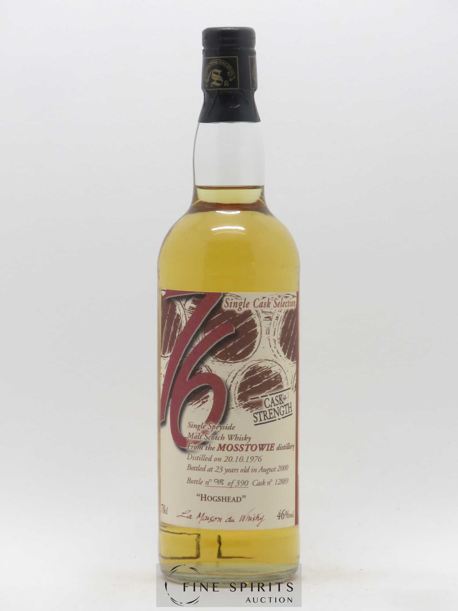 Mosstowie 23 years 1976 Of. Hogshead Cask n°12889 - One of 390 - bottled 2000 LMDW Single Cask Selection - Lot de 1 bouteille - 0