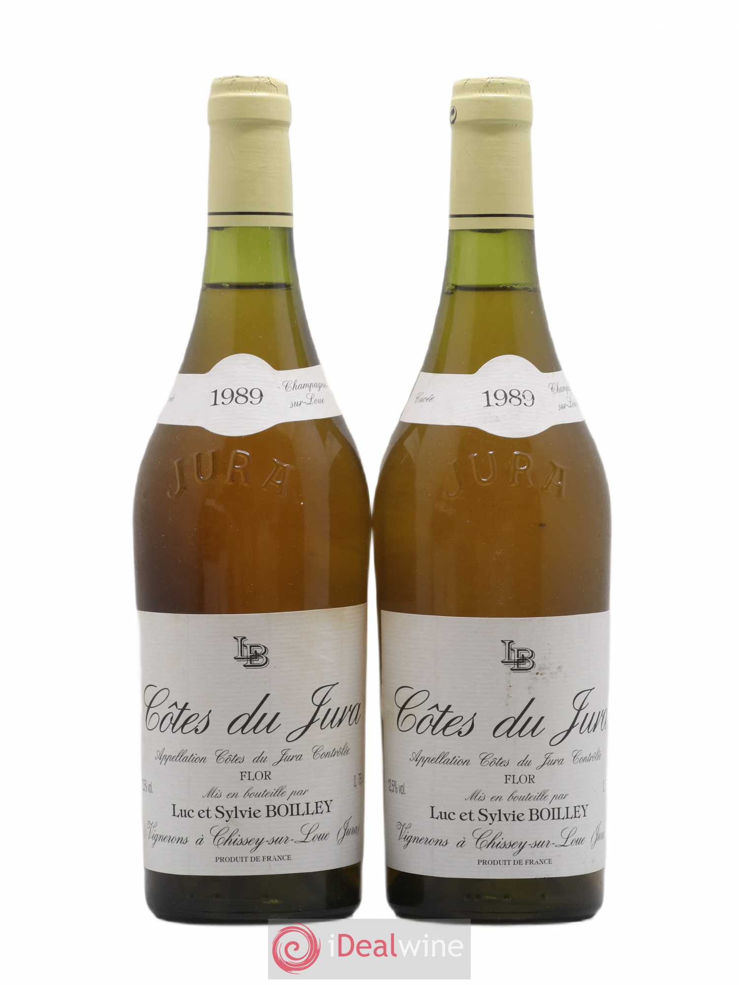 Côtes du Jura Flor Luc Et Sylvie Boilley 1989 - Lot de 2 bouteilles - 0