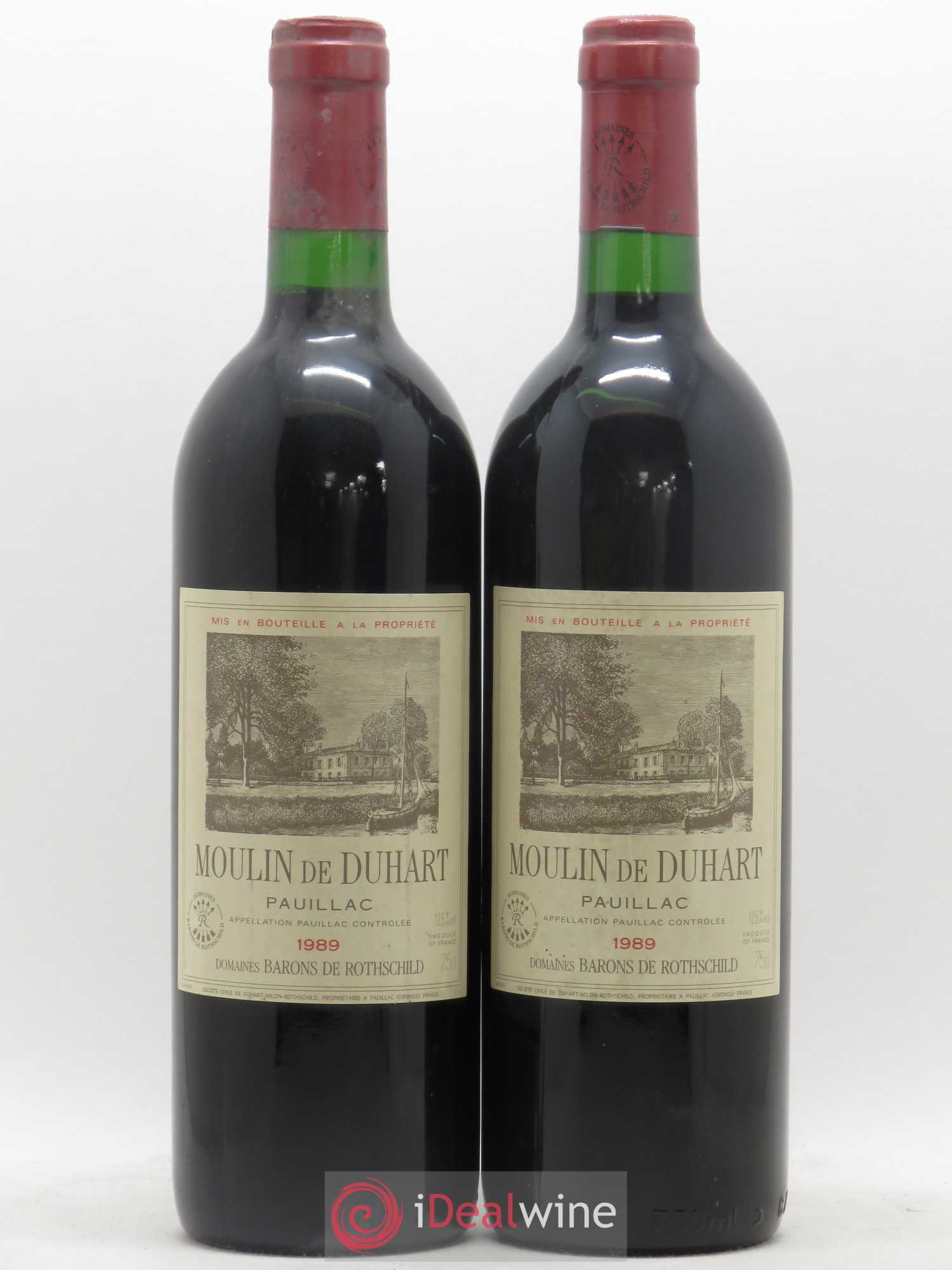 Moulin de Duhart Second Vin 1989 - Lot of 2 bottles - 0