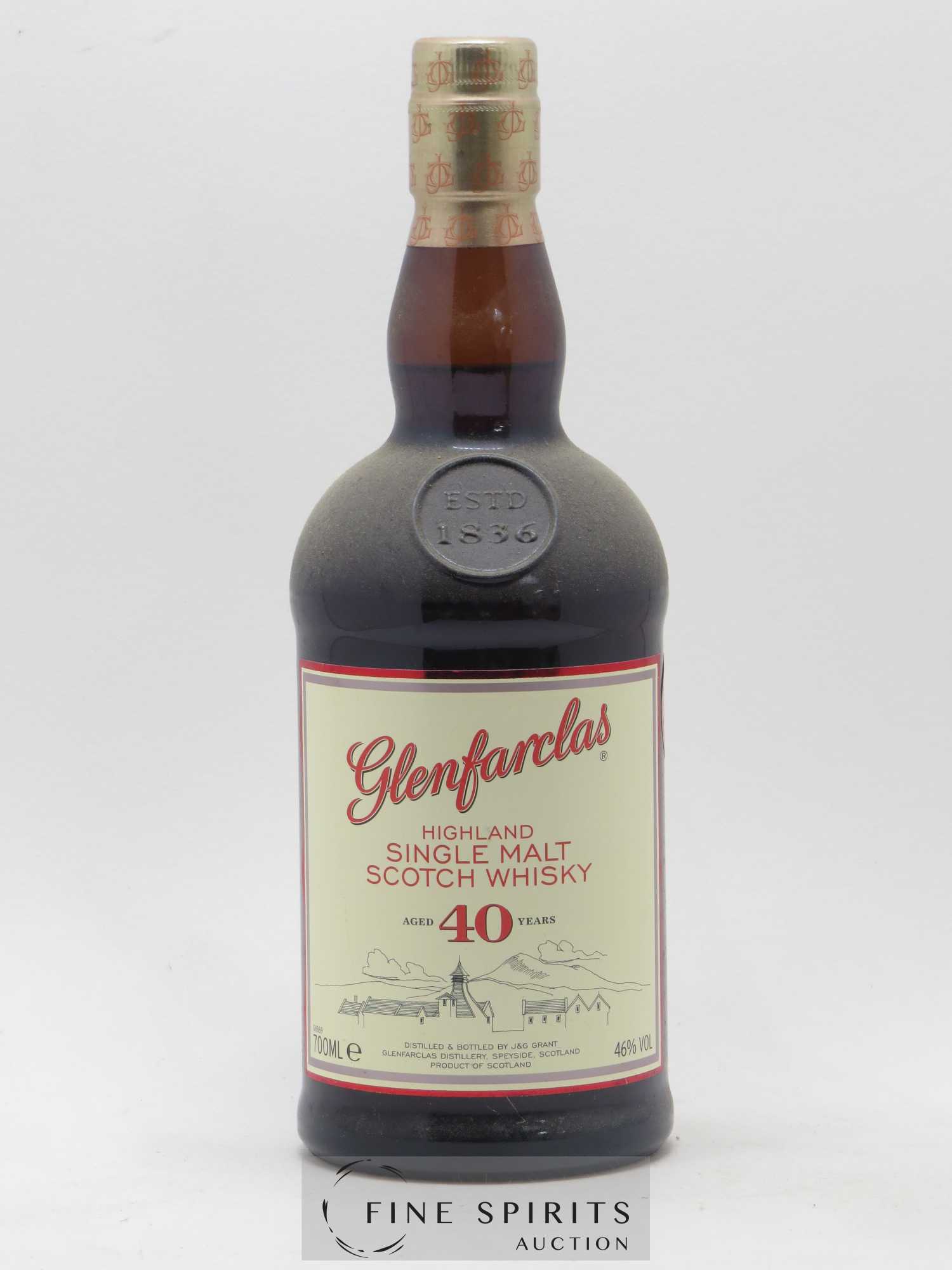 Glenfarclas 40 years Of. - Lot de 1 bouteille - 1