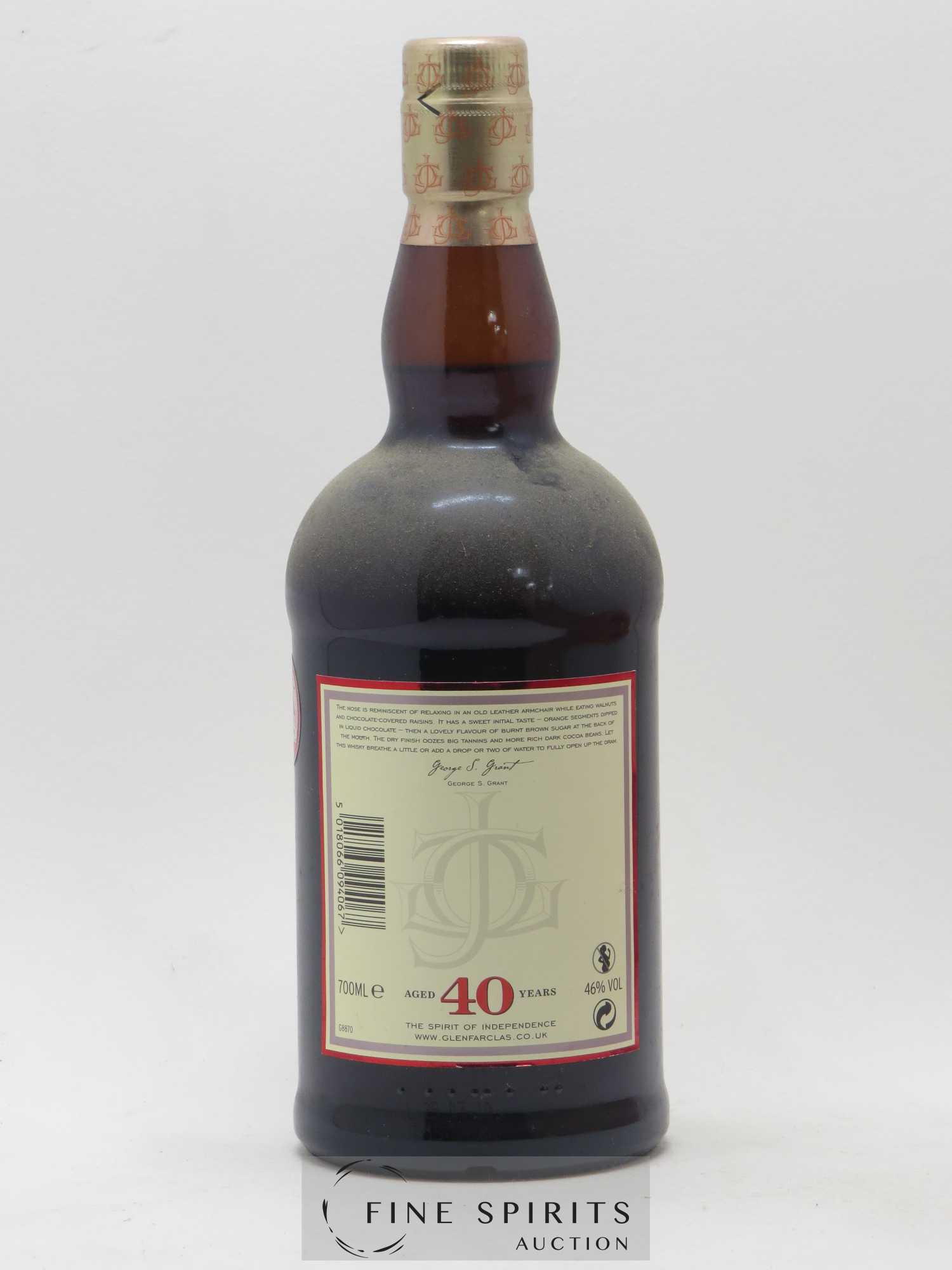 Glenfarclas 40 years Of. - Lot de 1 bouteille - 2