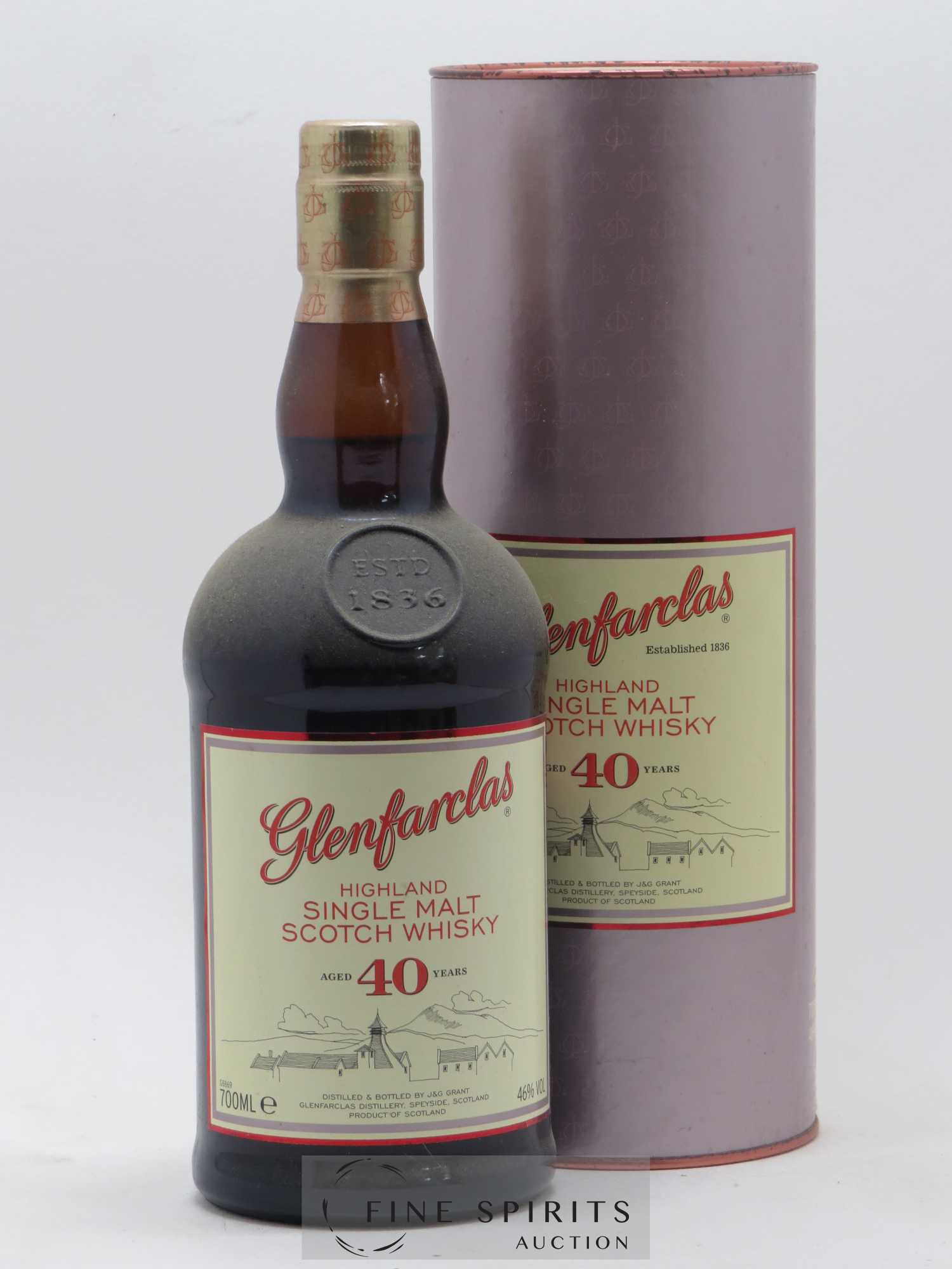 Glenfarclas 40 years Of. - Lot de 1 bouteille - 0