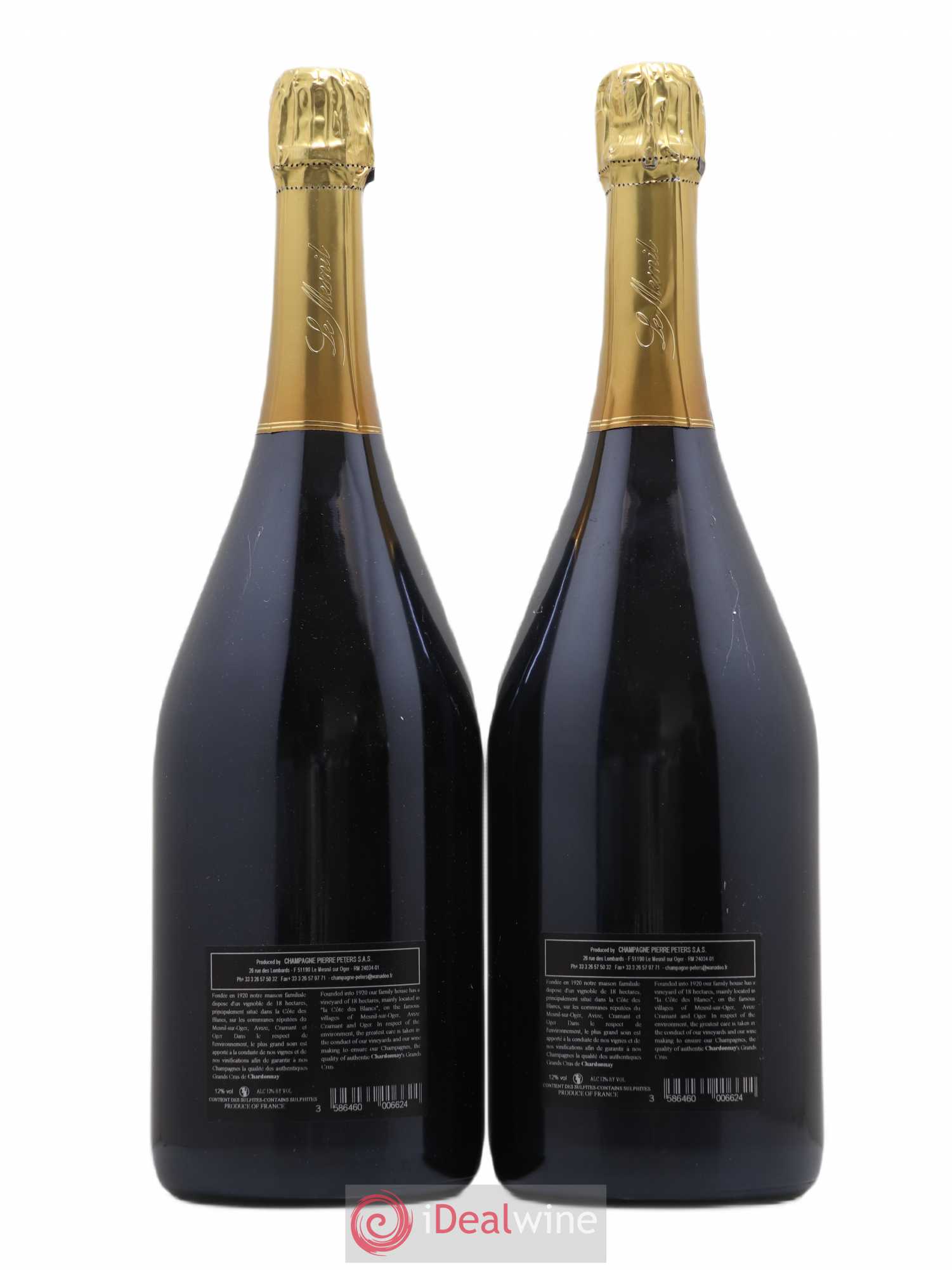 Cuvée Spéciale les Chétillons Blanc de Blancs Brut Pierre Péters 2002 - Lot of 2 magnums - 1