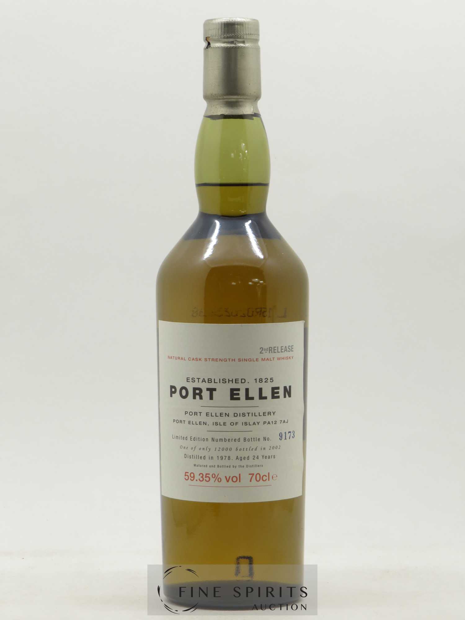 Port Ellen 24 years 1978 Of. 2nd Release Natural Cask Strength - One of 12000 - bottled in 2002 Limited Edition - Lot de 1 bouteille - 1