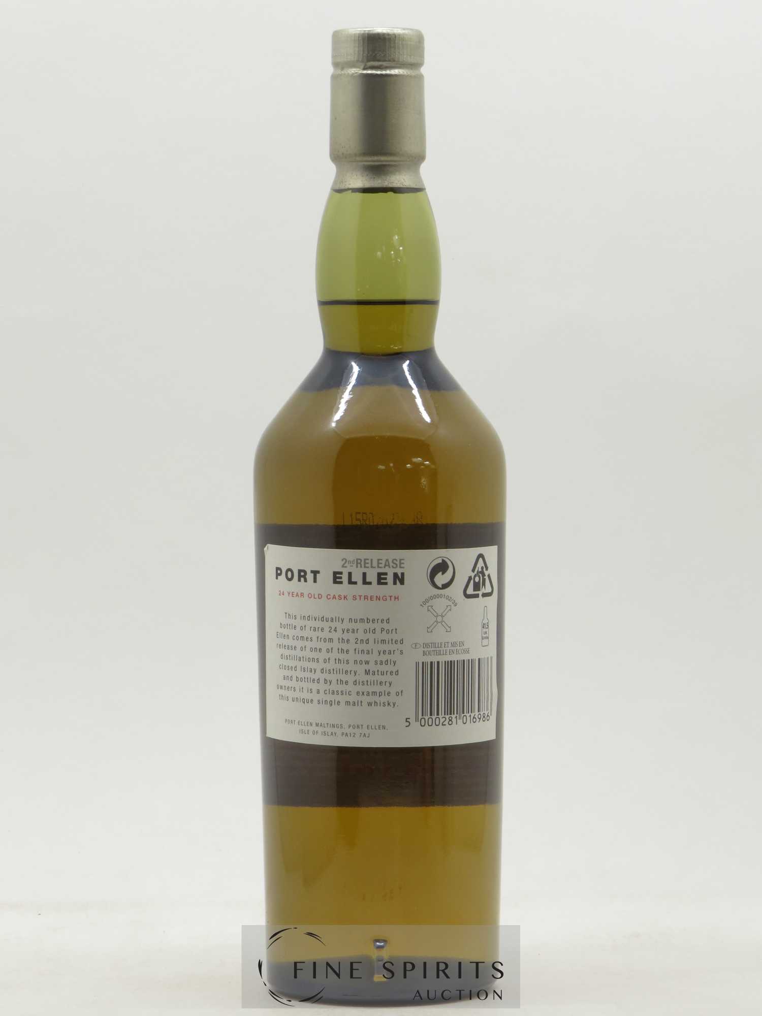 Port Ellen 24 years 1978 Of. 2nd Release Natural Cask Strength - One of 12000 - bottled in 2002 Limited Edition - Lot de 1 bouteille - 2