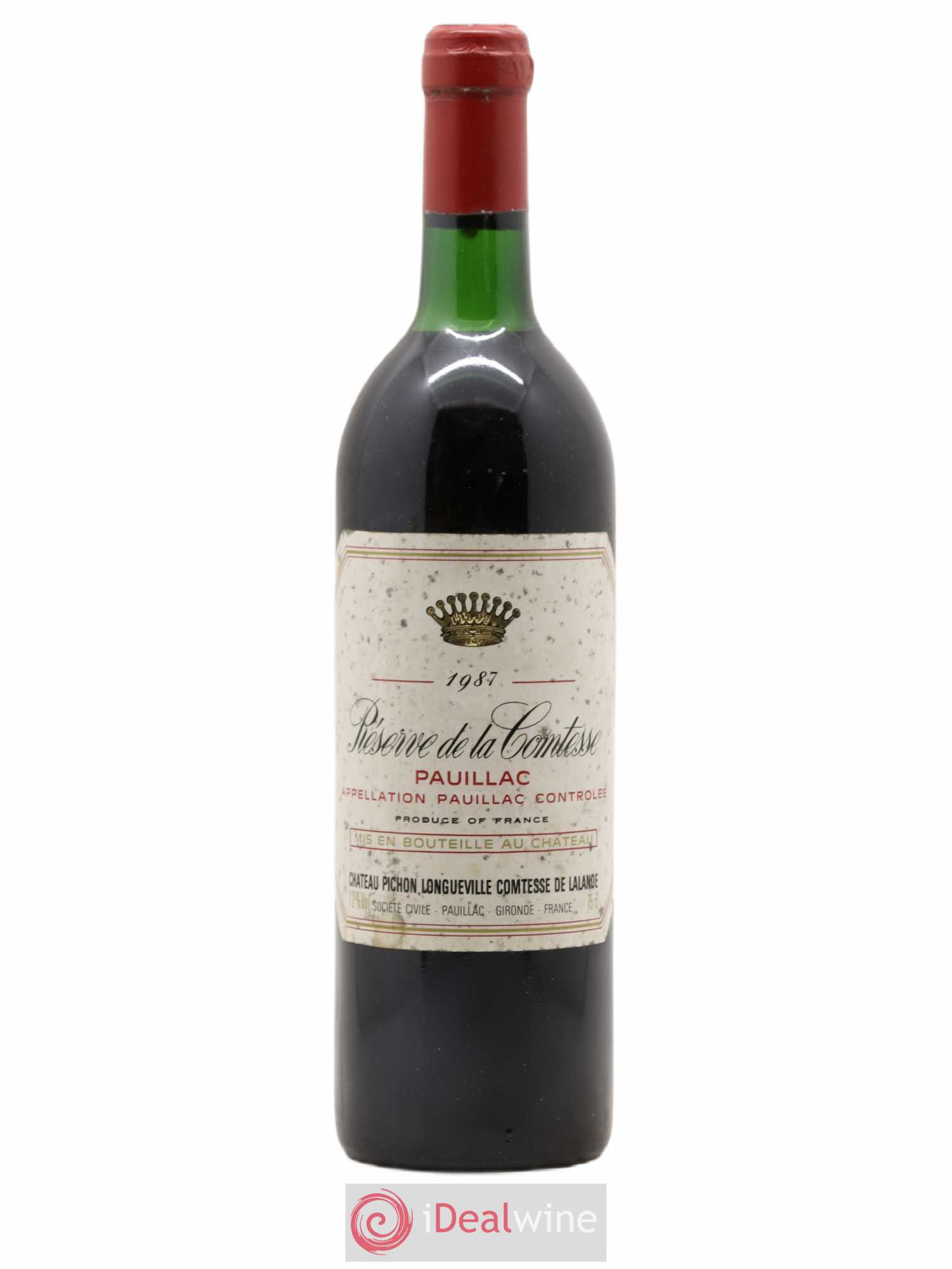 Pauillac Réserve de la Comtesse (sans prix de réserve) 1987 - Lotto di 1 bottiglia - 0