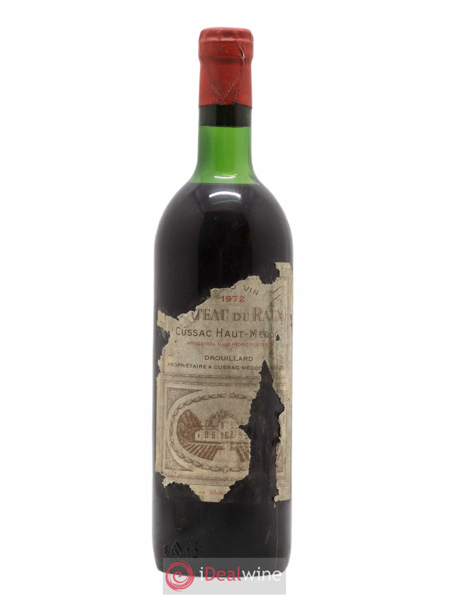 Haut Médoc Château du Raux (sans prix de réserve) 1972 - Lot de 1 bouteille - 0