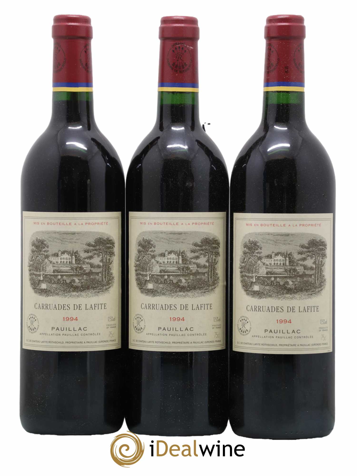 Carruades de Lafite Rothschild Second Vin 1994 - Lot of 3 bottles - 0