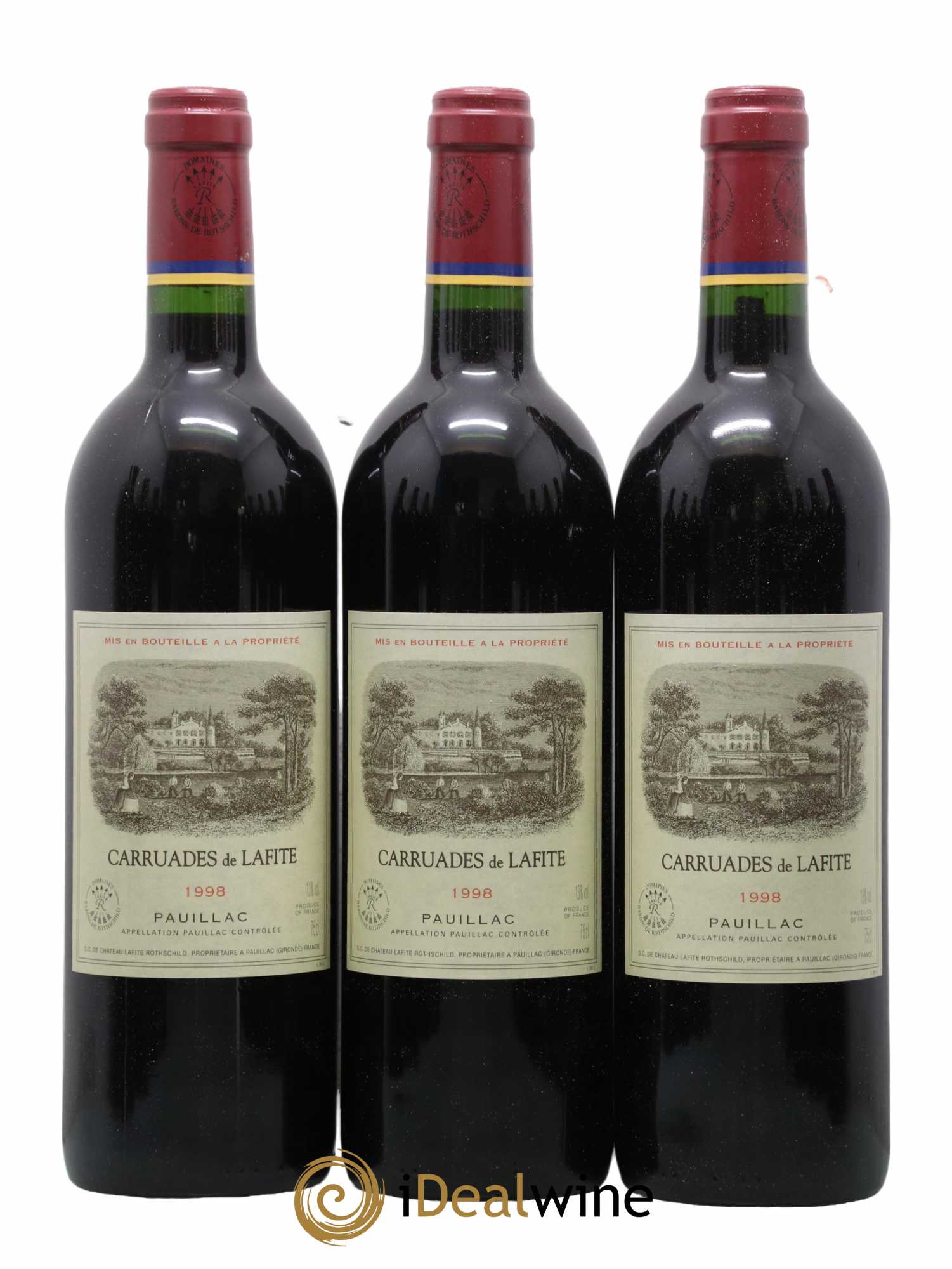 Carruades de Lafite Rothschild Second Vin 1998 - Lot de 12 bouteilles - 1