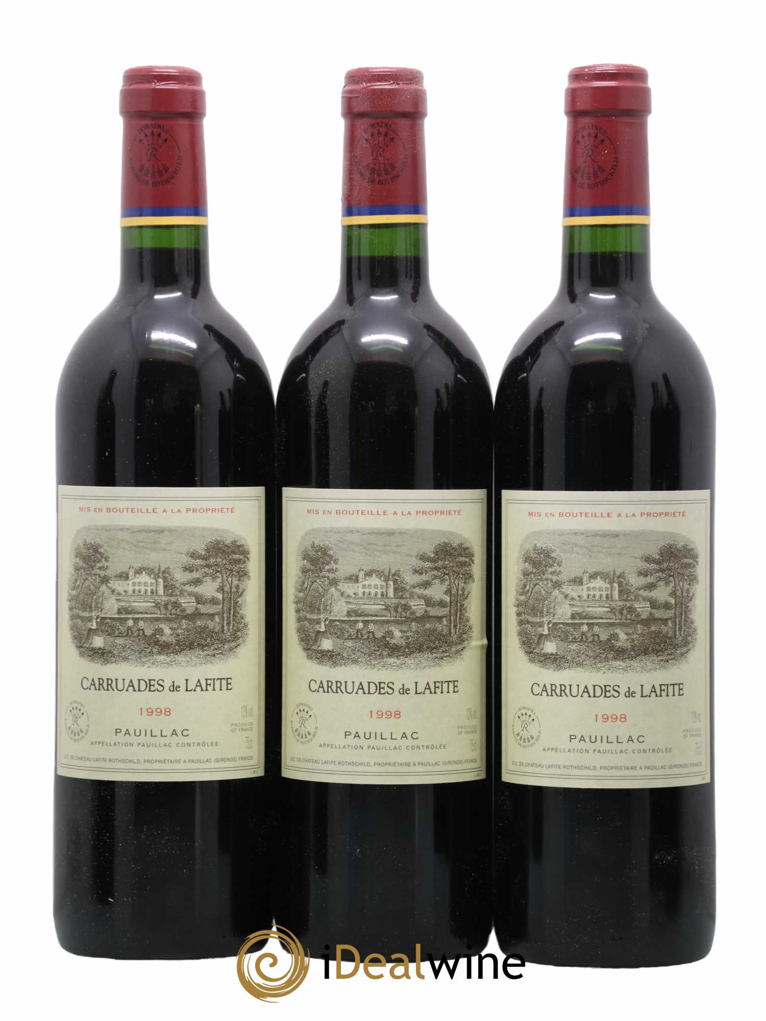 Carruades de Lafite Rothschild Second Vin 1998 - Posten von 12 Flaschen - 3