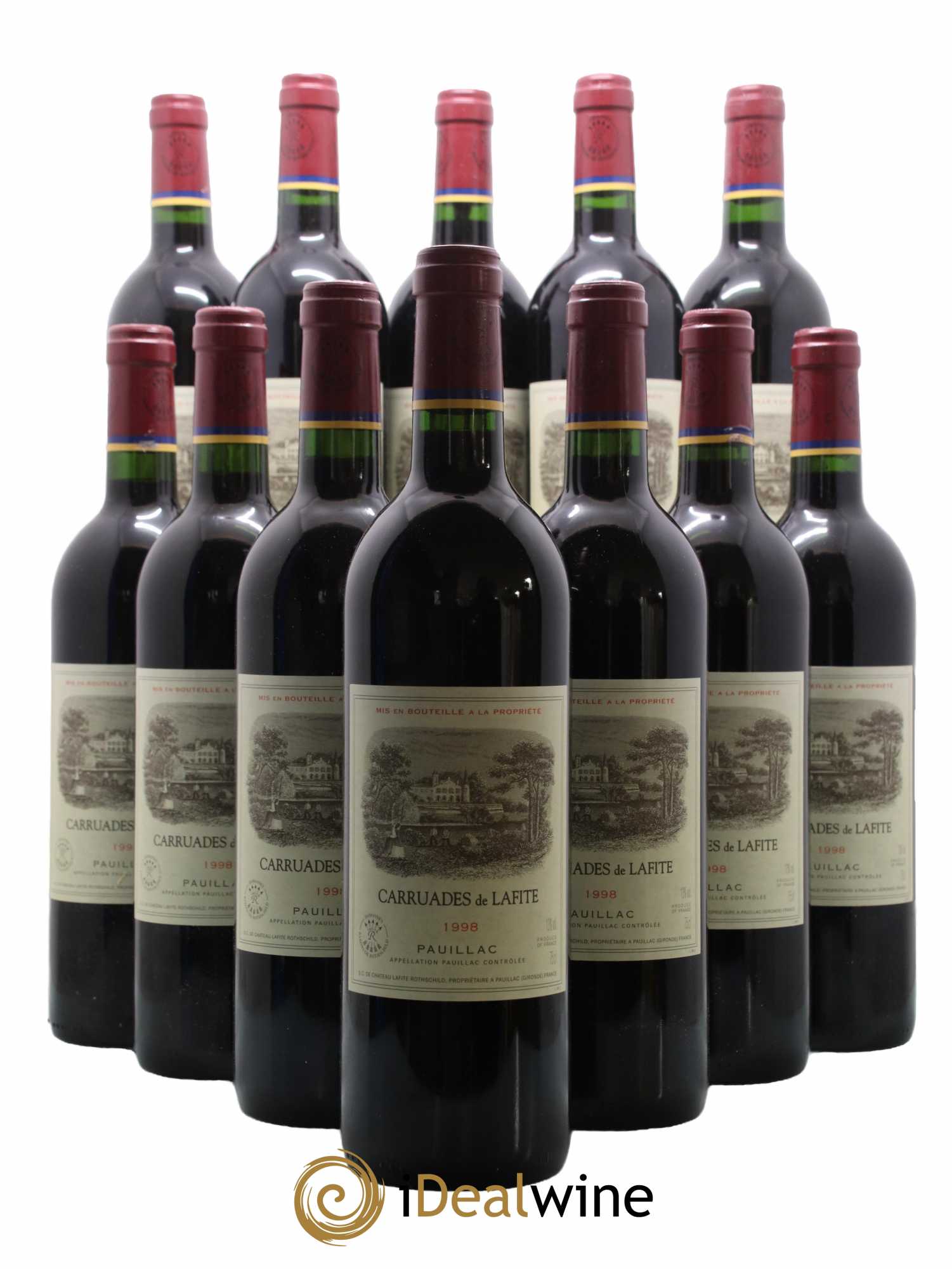 Carruades de Lafite Rothschild Second Vin 1998 - Posten von 12 Flaschen - 0