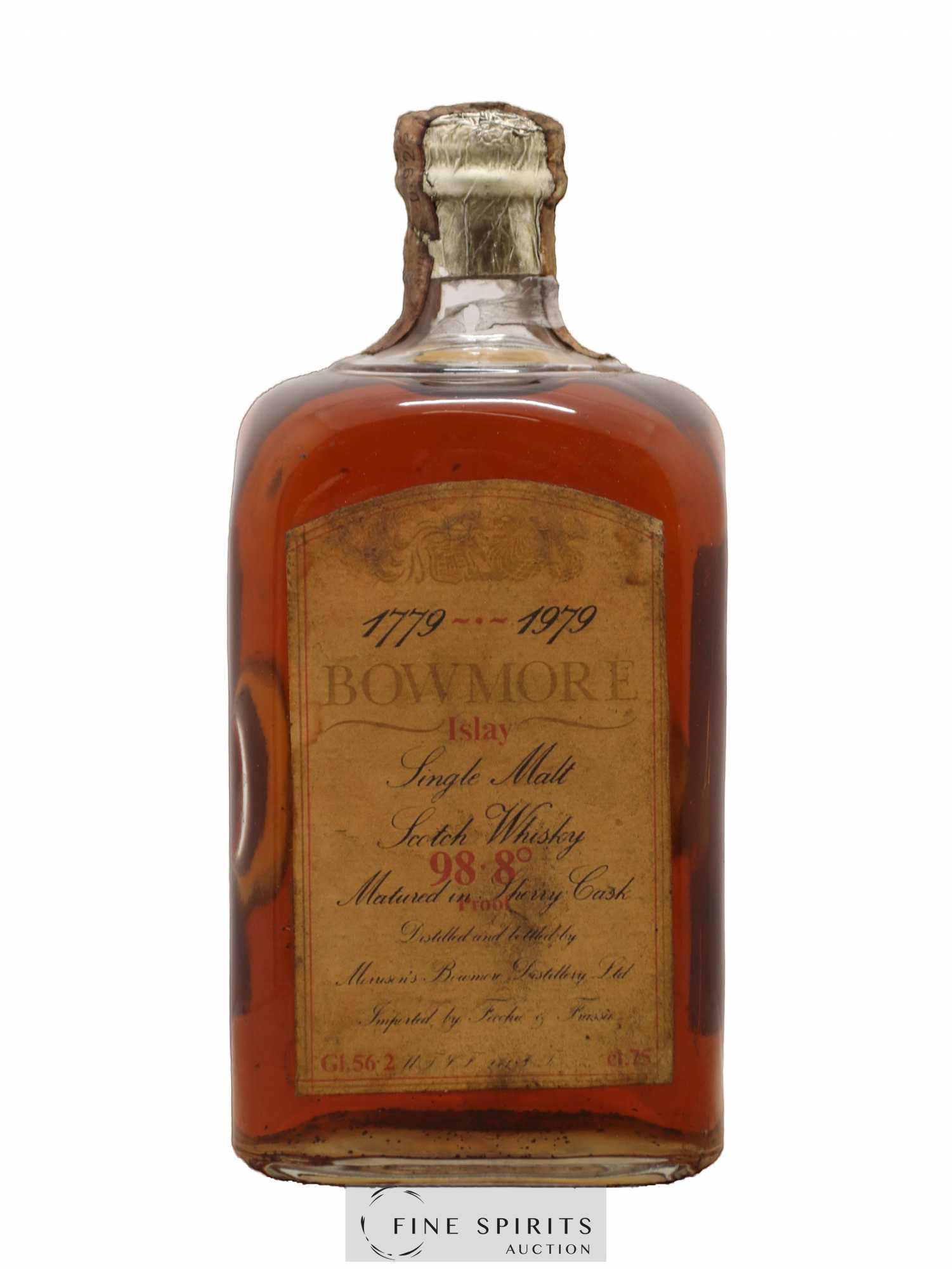 Bowmore 1969 Of. Bicentenary One of 300 - bottled 1979 Fecchio & Frassa Import - Lot of 1 bottle - 0