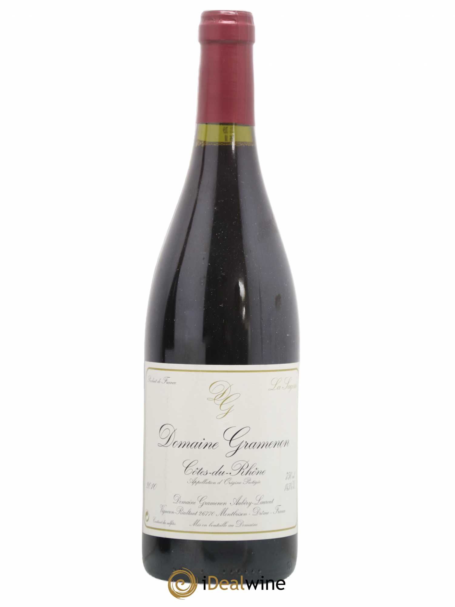 Côtes du Rhône La Sagesse Gramenon (Domaine) 2010 - Lot de 1 bouteille - 0