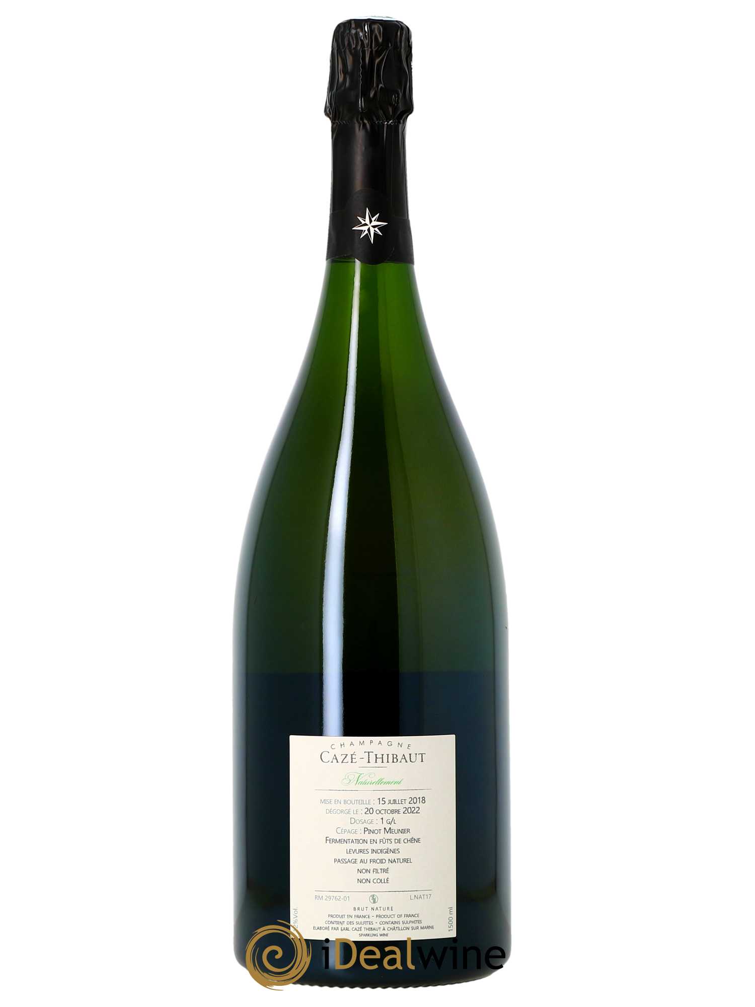 Naturellement Extra Brut Cazé Thibaut 2017 - Lot of 1 magnum - 1