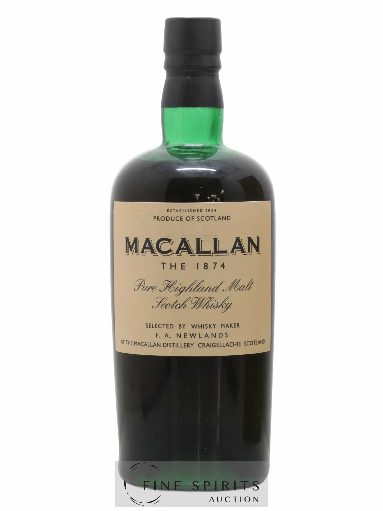 Macallan (The) 1874 Of. Replique 1874 - Lot de 1 bouteille - 1