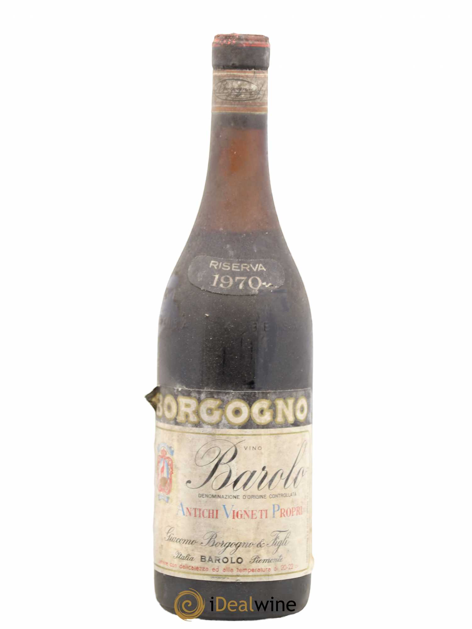 Barolo DOCG Riserva Giacomo Borgogno 1970 - Lot de 1 bouteille - 0